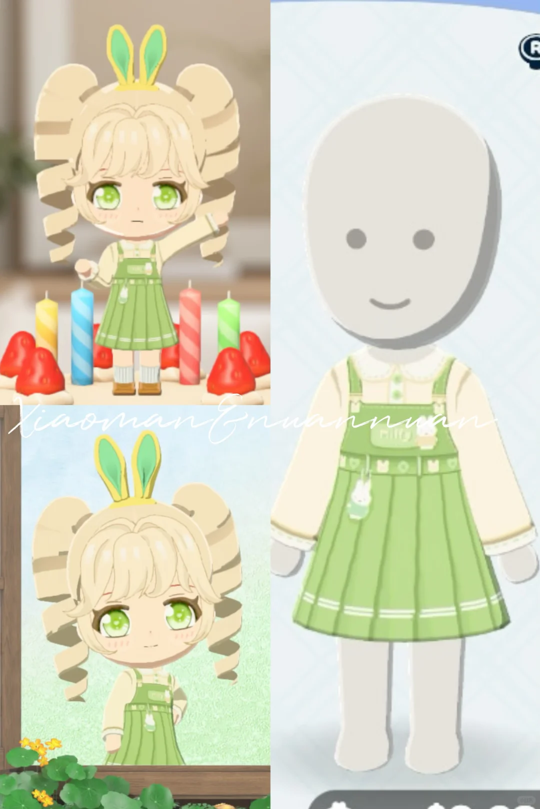 Miffy Bunny Suspender Dress — Tomodachi Life DIY pattern
