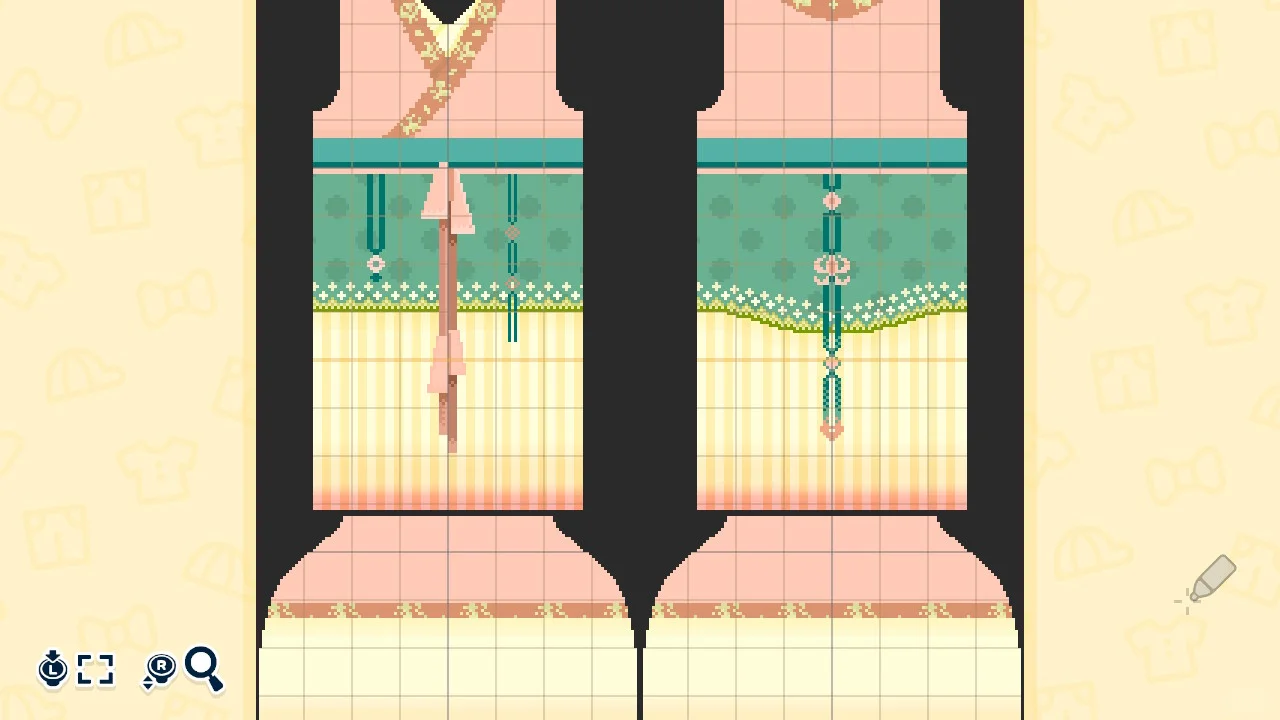 淡い色合いの明朝風漢服デザイン — トモダチライフ DIY 図案（4枚目）