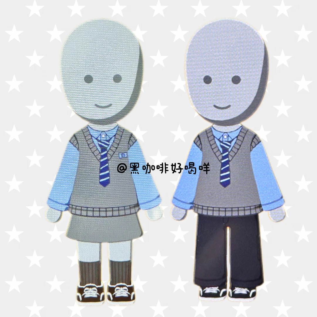 Korean School Uniform Pattern Sheet for Tomodachi Life — Tomodachi Life DIY pattern