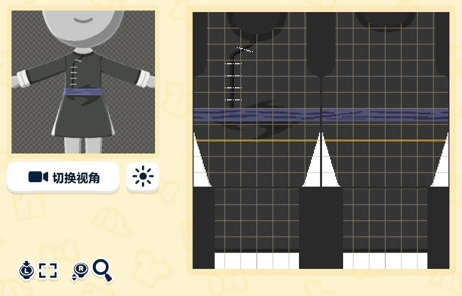 Feuilles de motif visage et tenue Gintama — Tomodachi Life motif DIY (image 14)