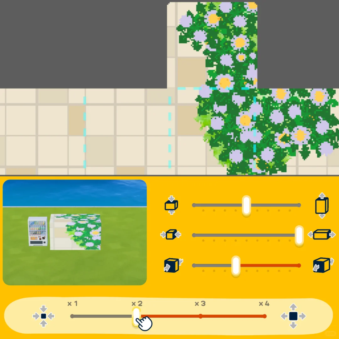 ビーチ花壇の島作り（デザインシートあり） — トモダチライフ DIY 図案（6枚目）