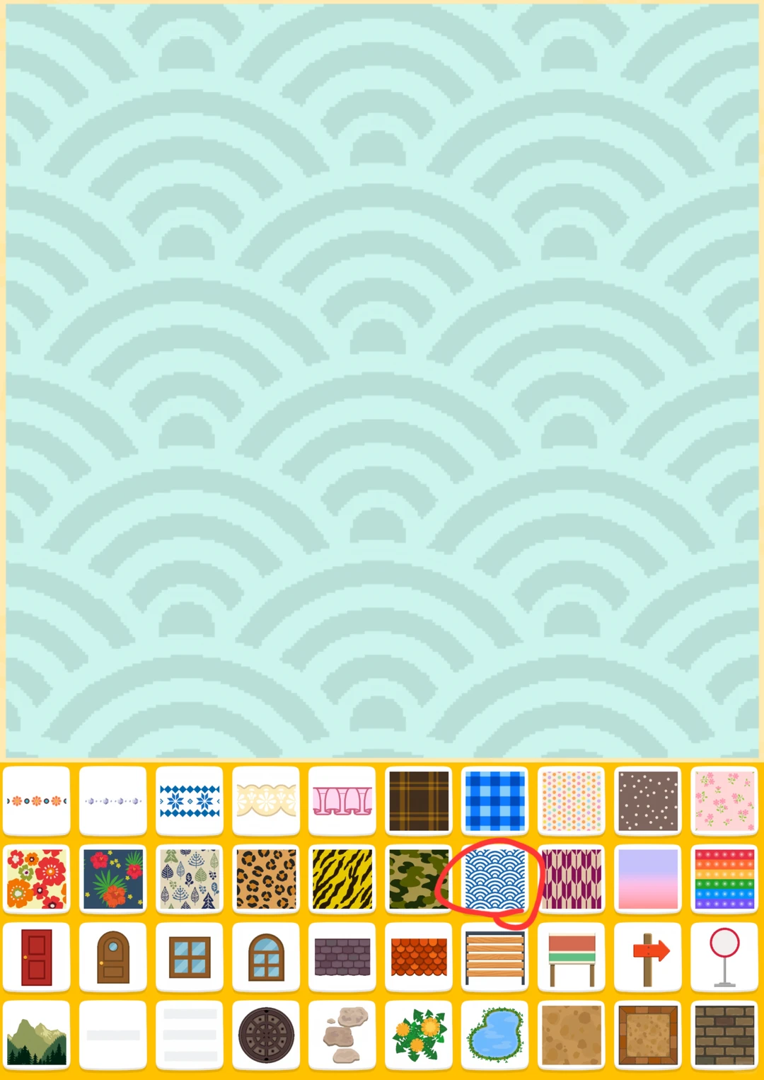 ビーチ花壇の島作り（デザインシートあり） — トモダチライフ DIY 図案（12枚目）