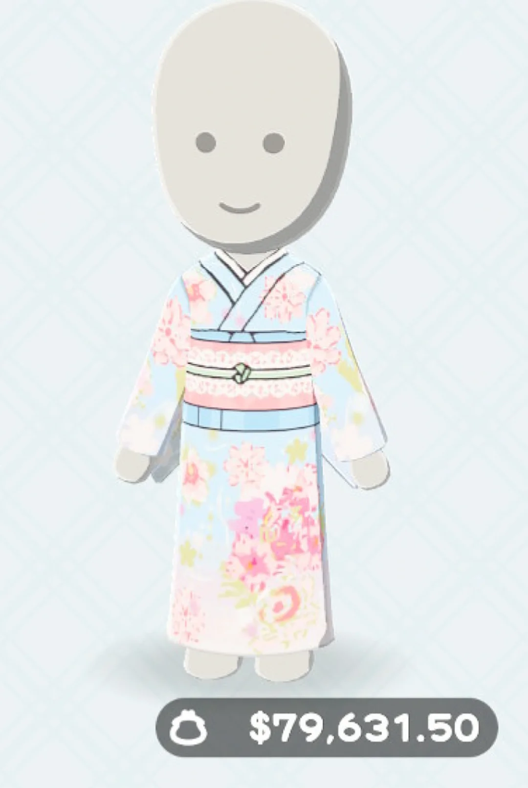 春の晴れ🌸 トモコレ和服コーデのデザインシート（制作過程付き） — トモダチライフ DIY 図案（2枚目）
