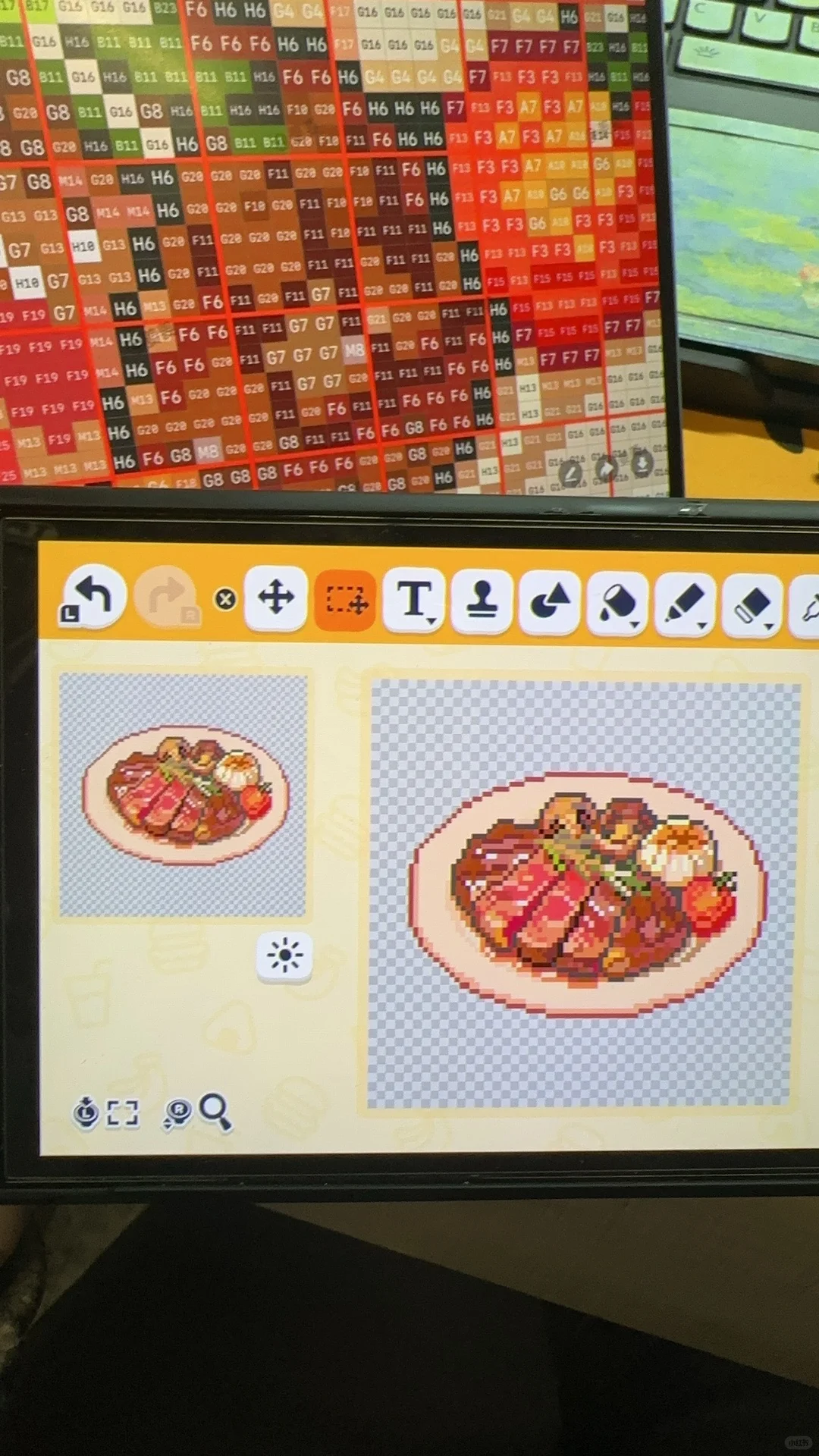 トモコレ フード拼豆まとめ 大量制作 — トモダチライフ DIY 図案（4枚目）