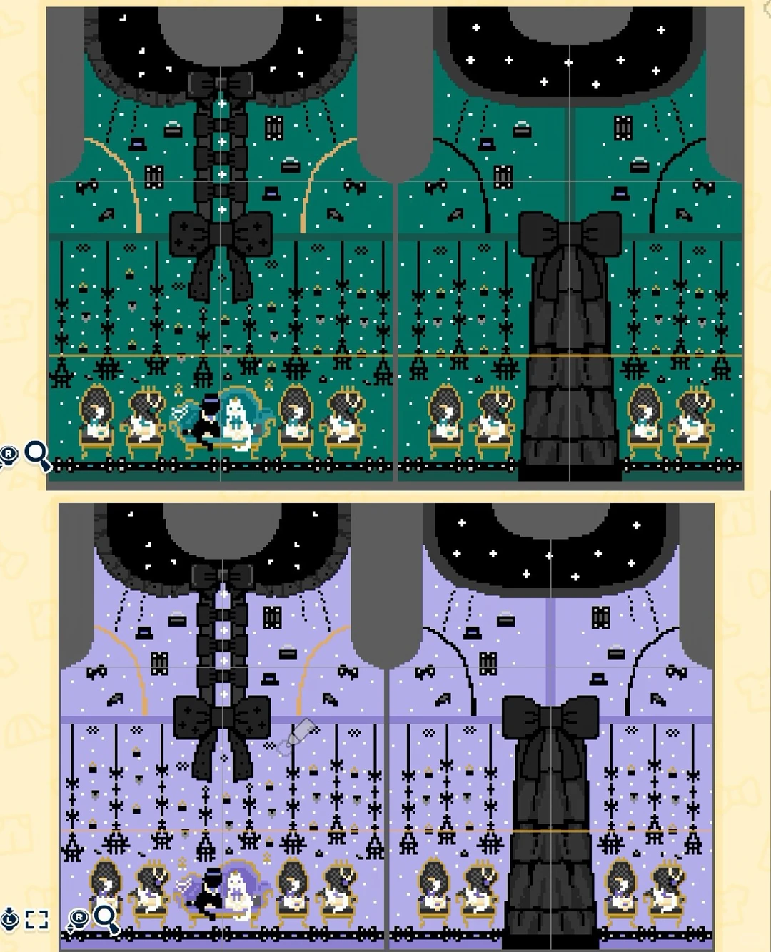 Tomodachi Life Pattern Sheet AP Princess Cat and Strawberry Dress — Tomodachi Life DIY pattern