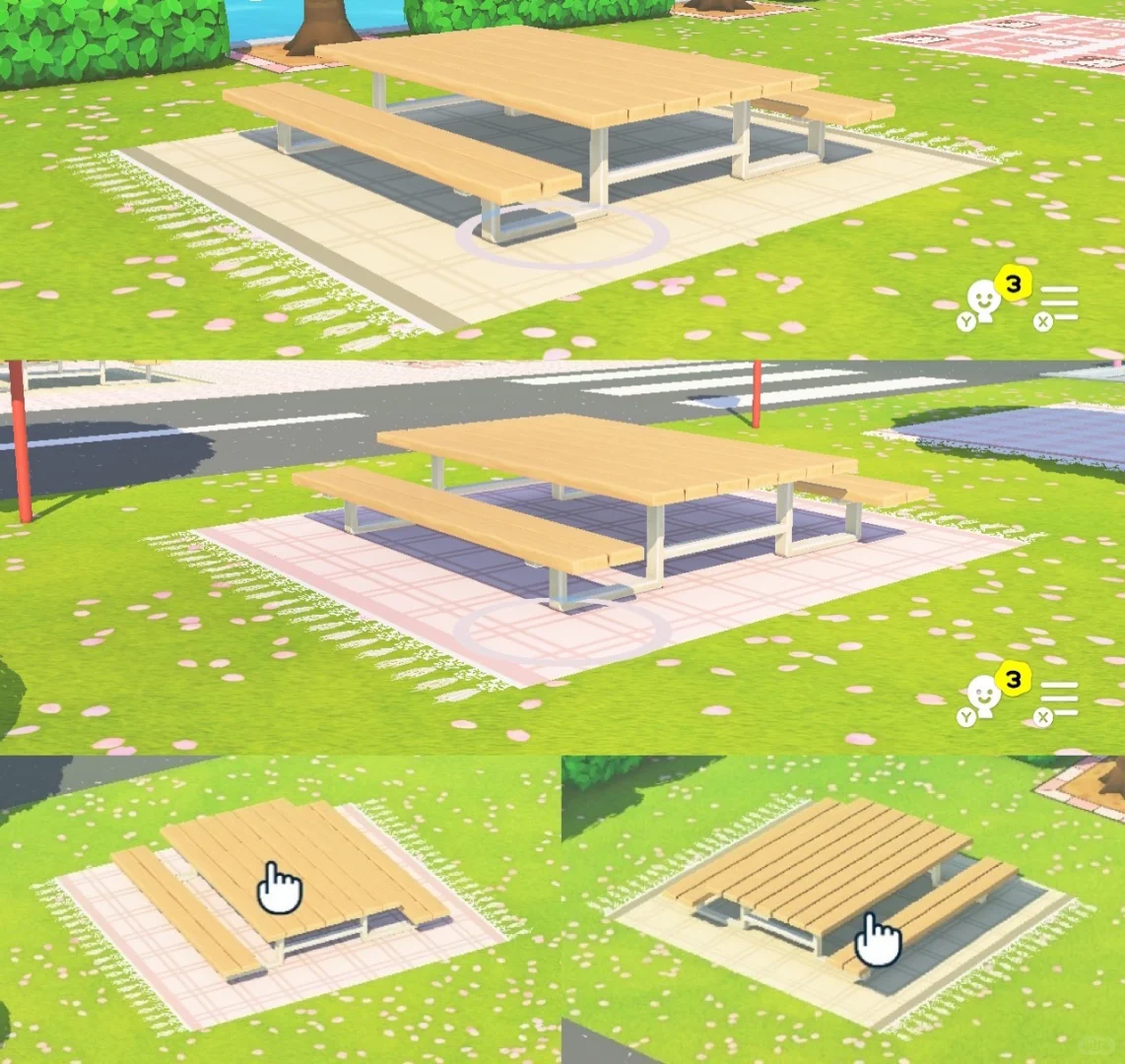 Couverture de pique-nique à carreaux avec franges — feuille de motif — Tomodachi Life motif DIY (image 2)