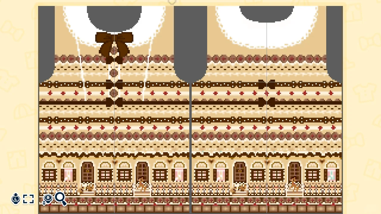 Feuille de motif – Robe Lolita Cyber inspirée du style AP kougai — Tomodachi Life motif DIY (image 3)