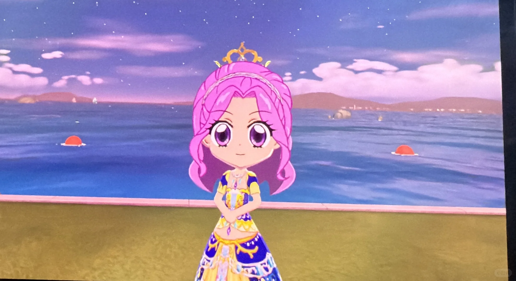 Motif de la robe Moon Sapphire de Kanzaki Mizuki (Aikatsu) — Tomodachi Life motif DIY (image 5)