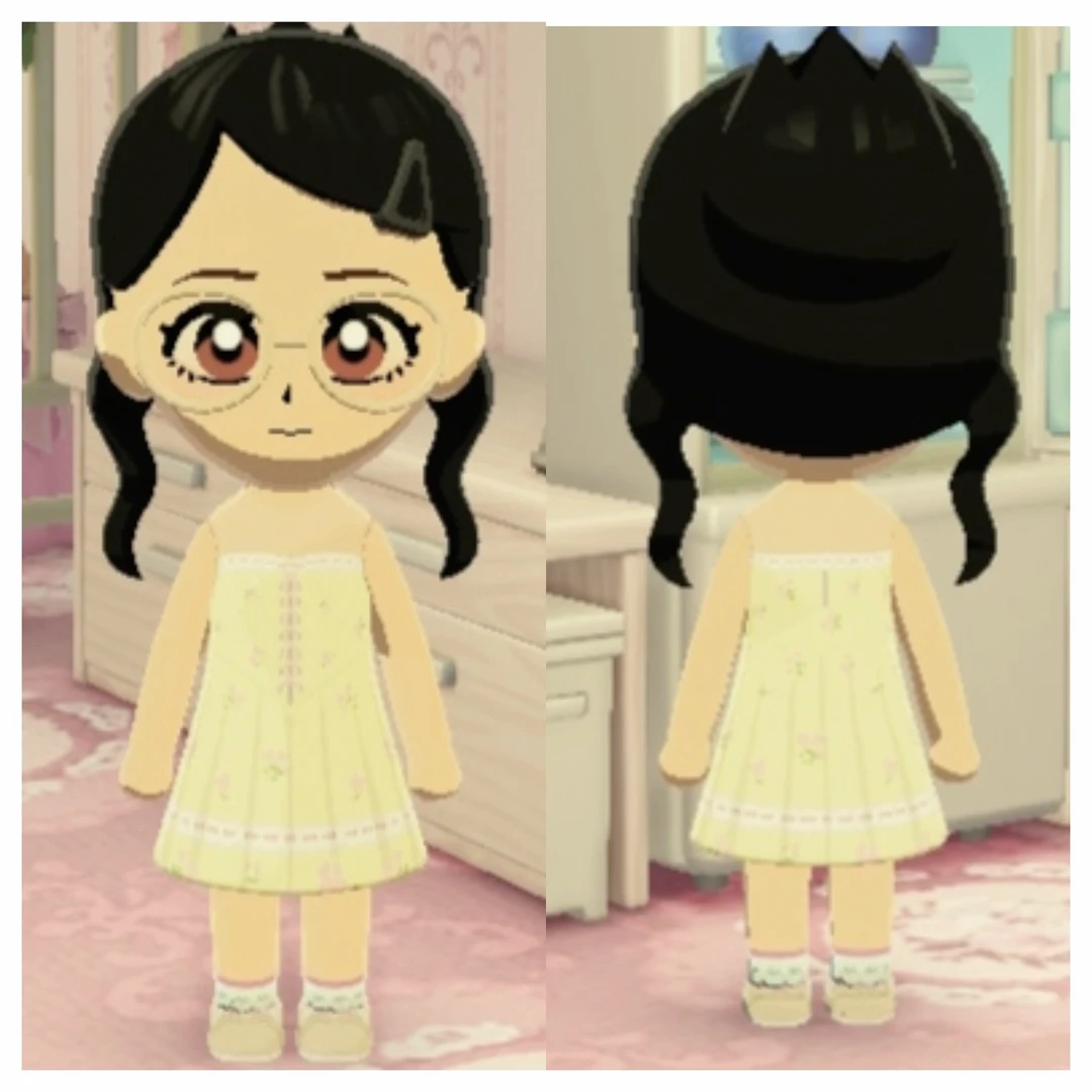 Feuille de motif – Robe bustier arête de poisson — Tomodachi Life motif DIY (image 2)