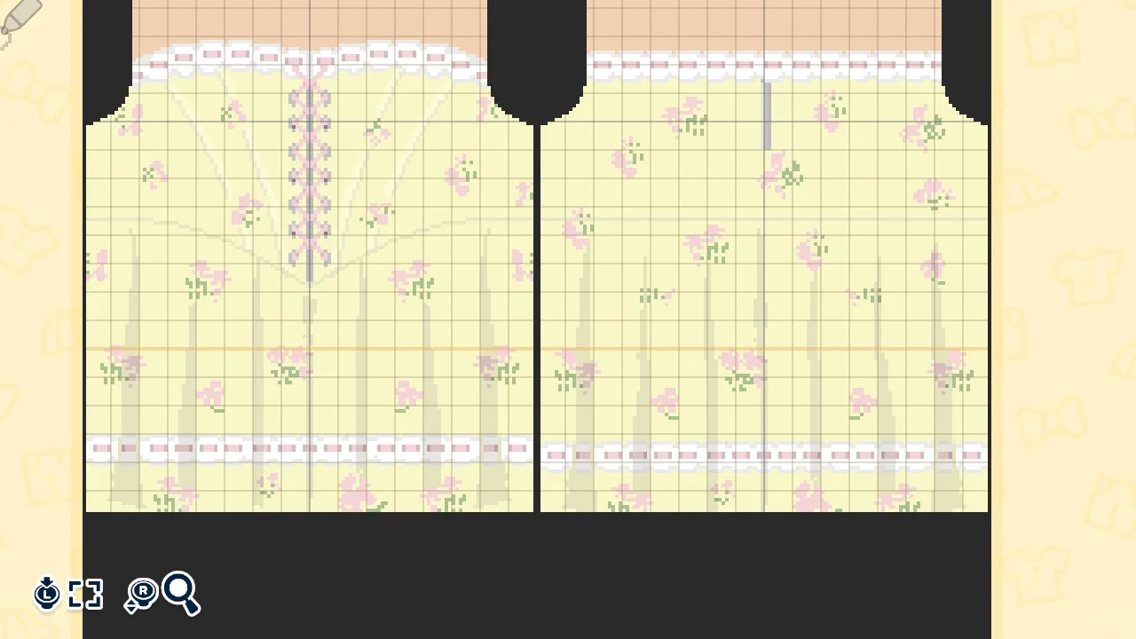 Feuille de motif – Robe bustier arête de poisson — Tomodachi Life motif DIY (image 3)