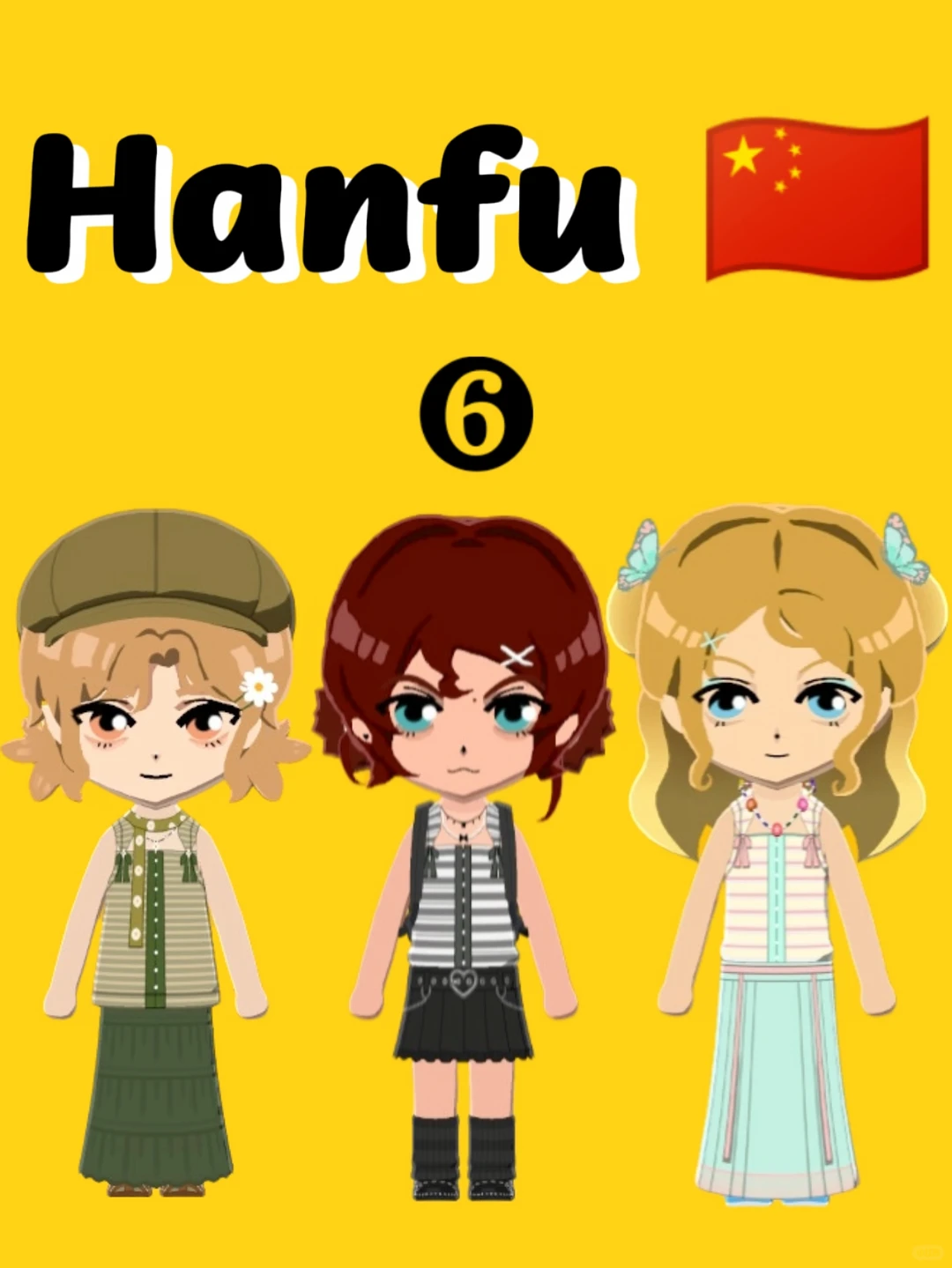 Vintage Hanfu Mix-and-Match Pattern Sheets — Tomodachi Life DIY pattern