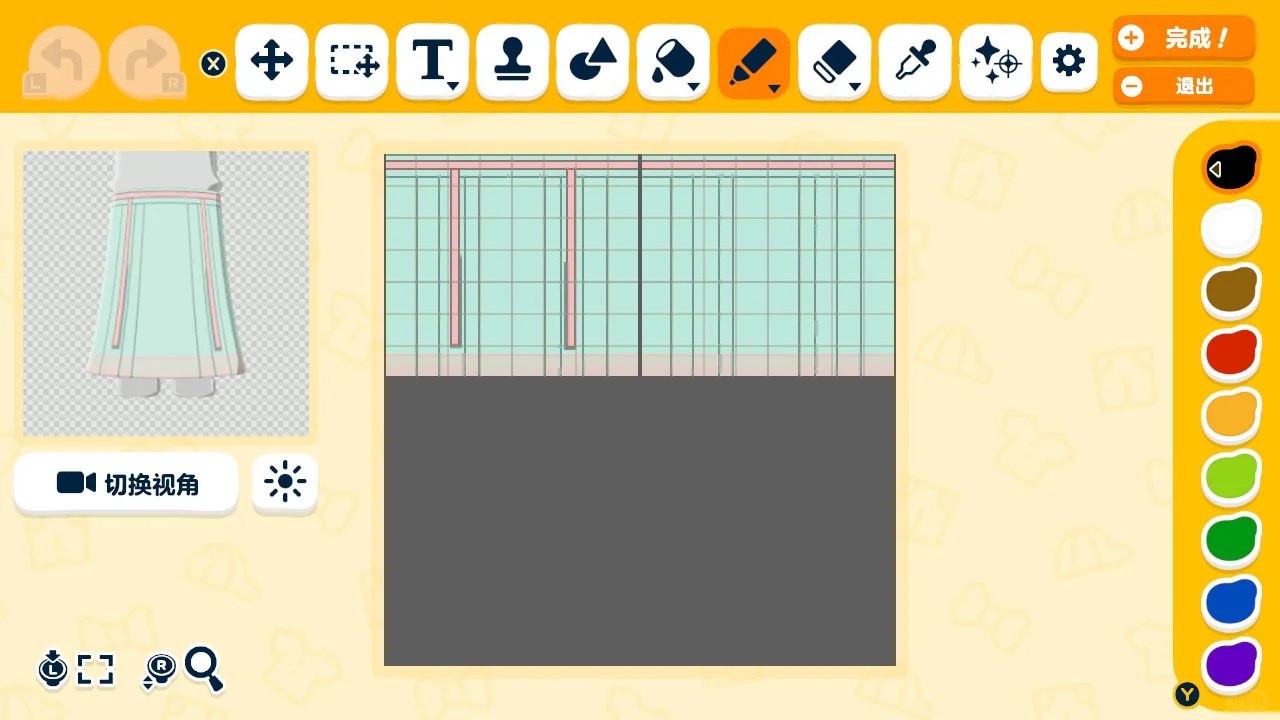 古風ミックス漢服デザインシート — トモダチライフ DIY 図案（7枚目）