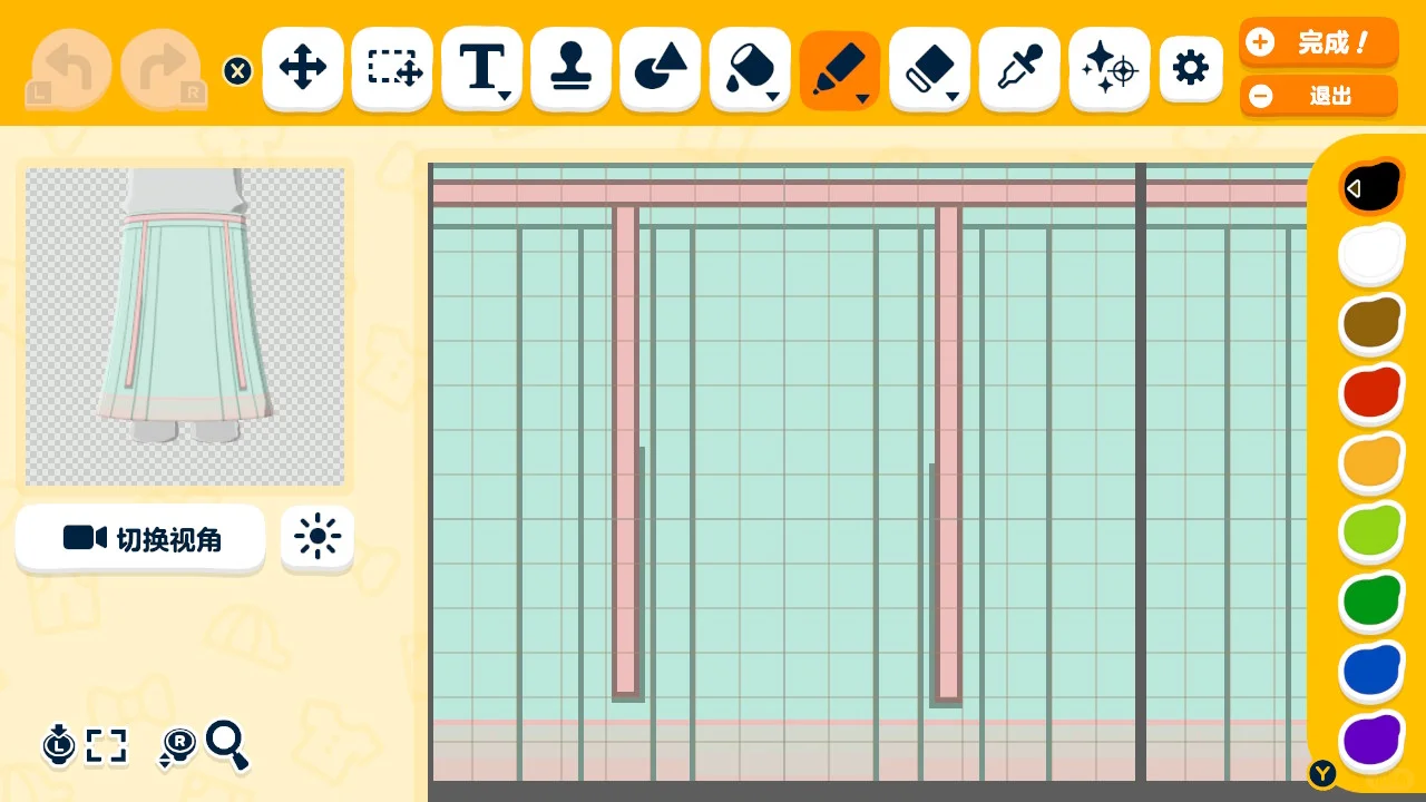 古風ミックス漢服デザインシート — トモダチライフ DIY 図案（8枚目）