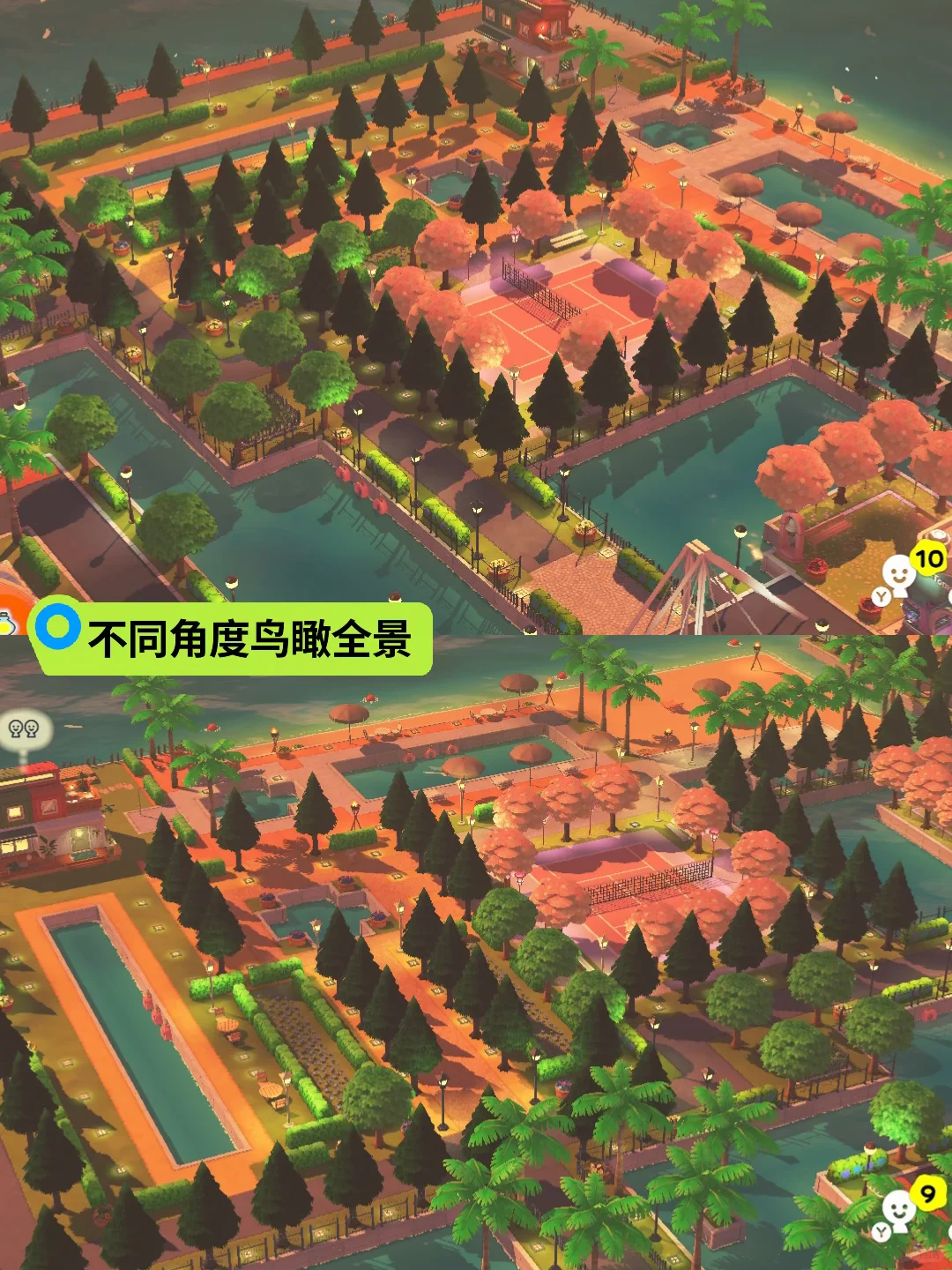 Journal de Construction d'Île avec Tennis et Piscine — Tomodachi Life motif DIY (image 2)