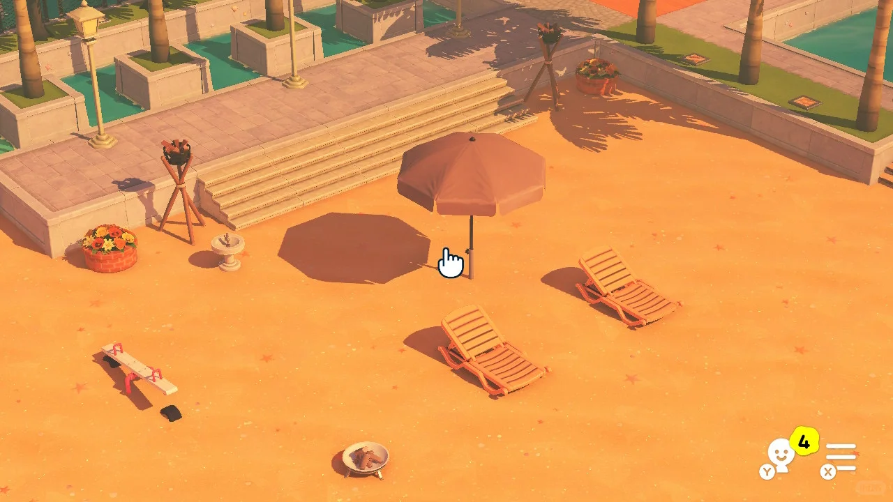 Journal de Construction d'Île avec Tennis et Piscine — Tomodachi Life motif DIY (image 7)
