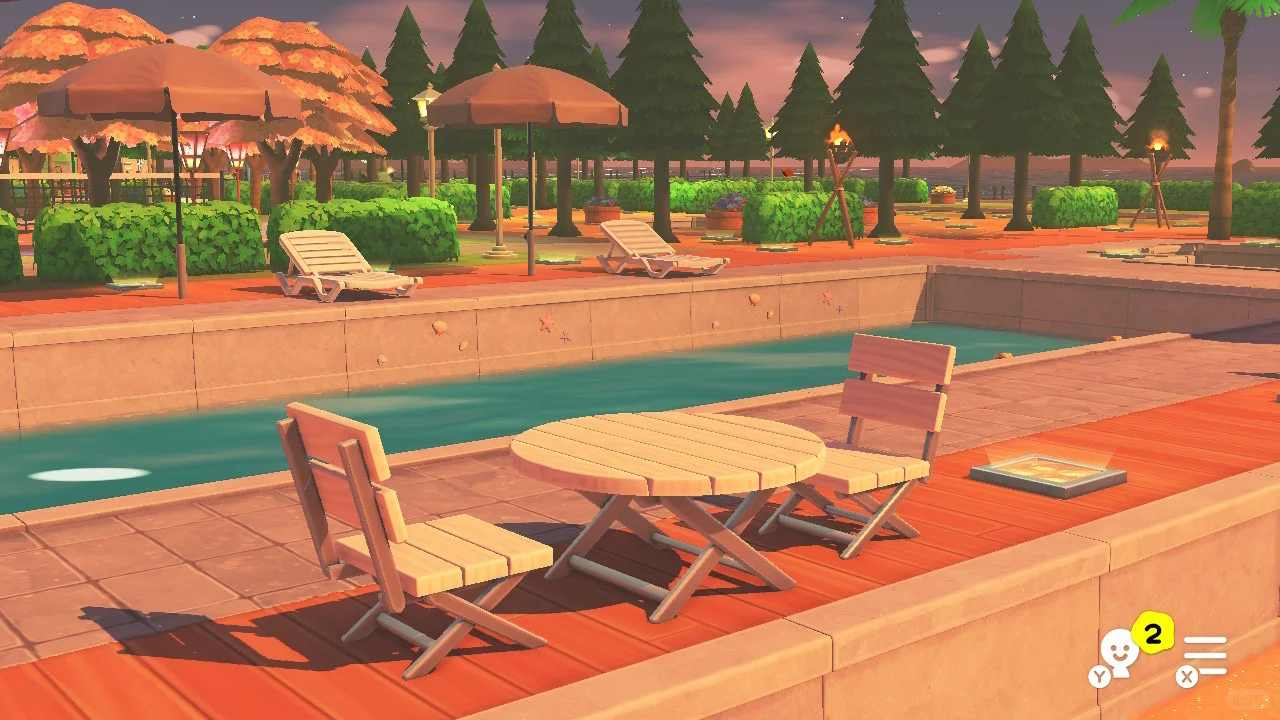 Journal de Construction d'Île avec Tennis et Piscine — Tomodachi Life motif DIY (image 9)