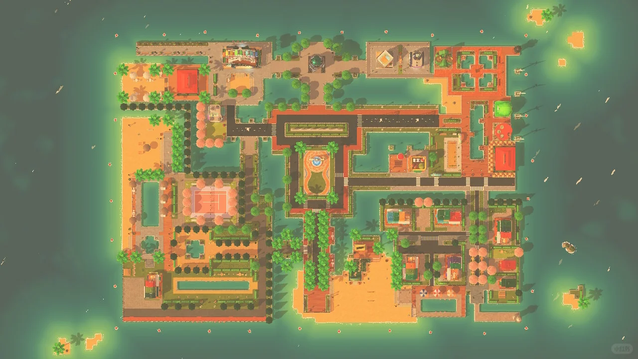 Journal de Construction d'Île avec Tennis et Piscine — Tomodachi Life motif DIY (image 15)