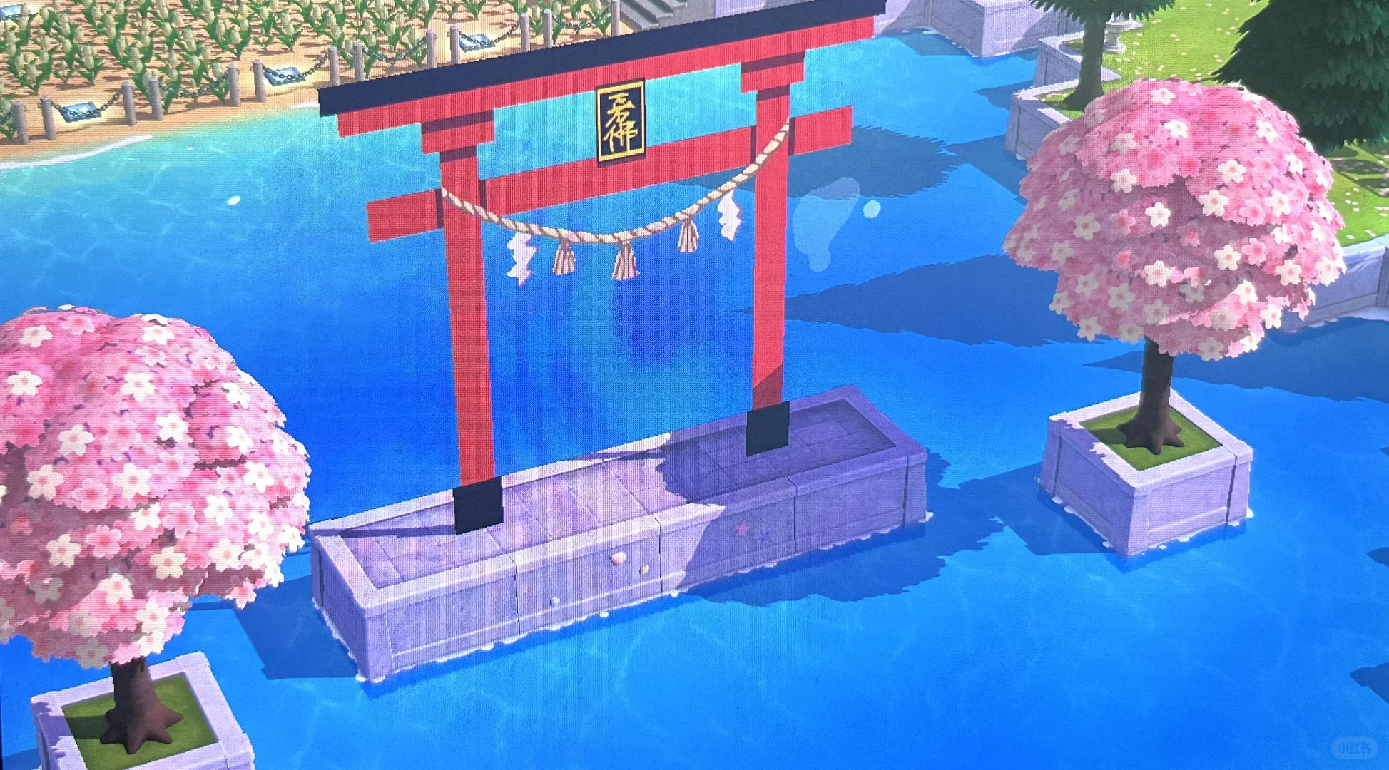 海の鳥居神社の島作り — トモダチライフ DIY 図案（7枚目）