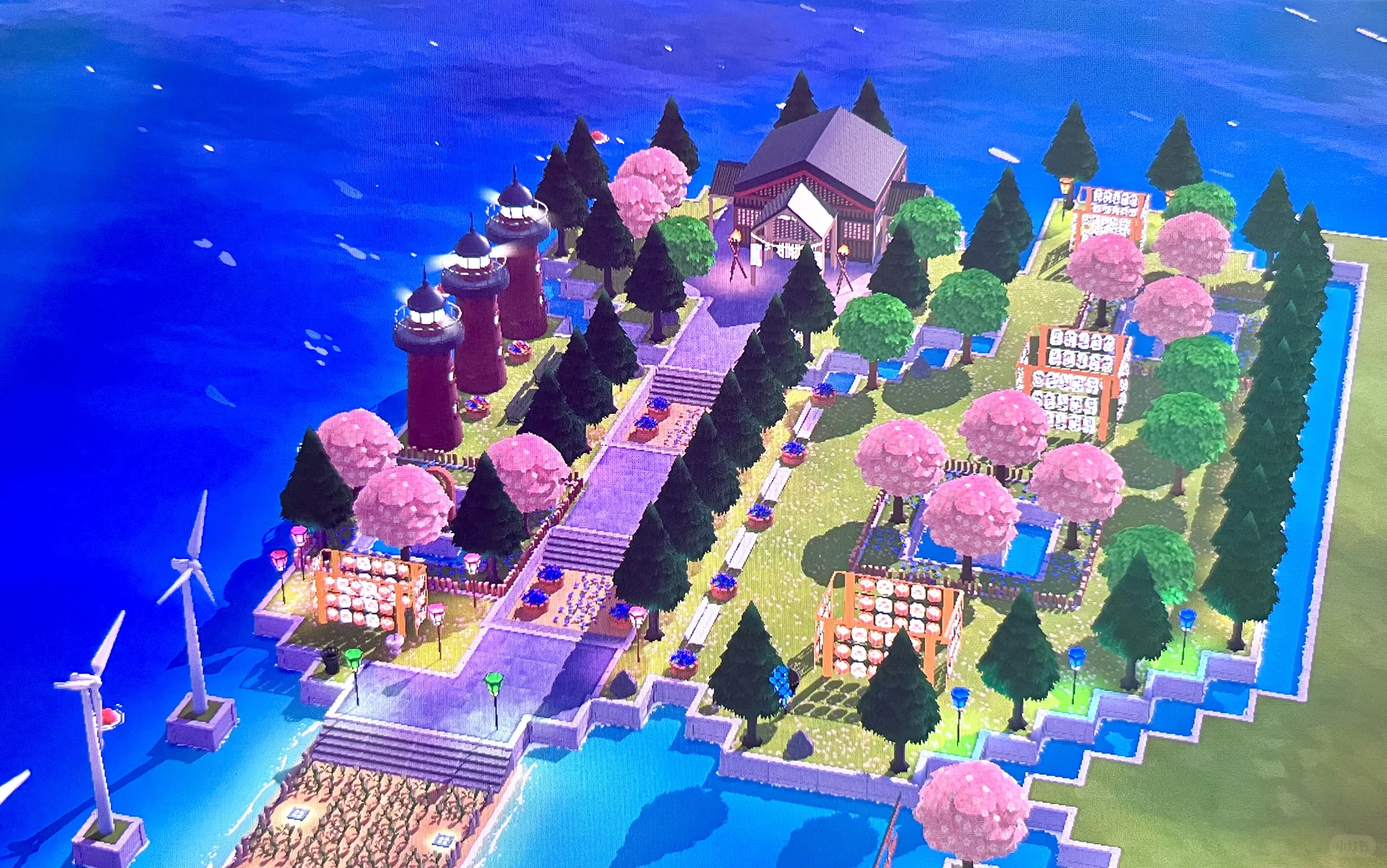 海の鳥居神社の島作り — トモダチライフ DIY 図案（14枚目）