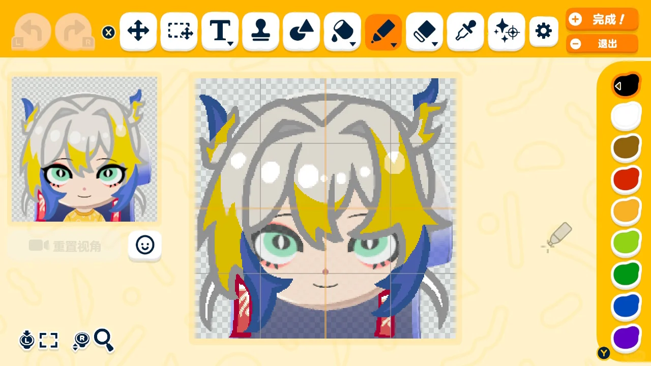 トモコレ MiiデザインシートP1（上編） — トモダチライフ DIY 図案（13枚目）