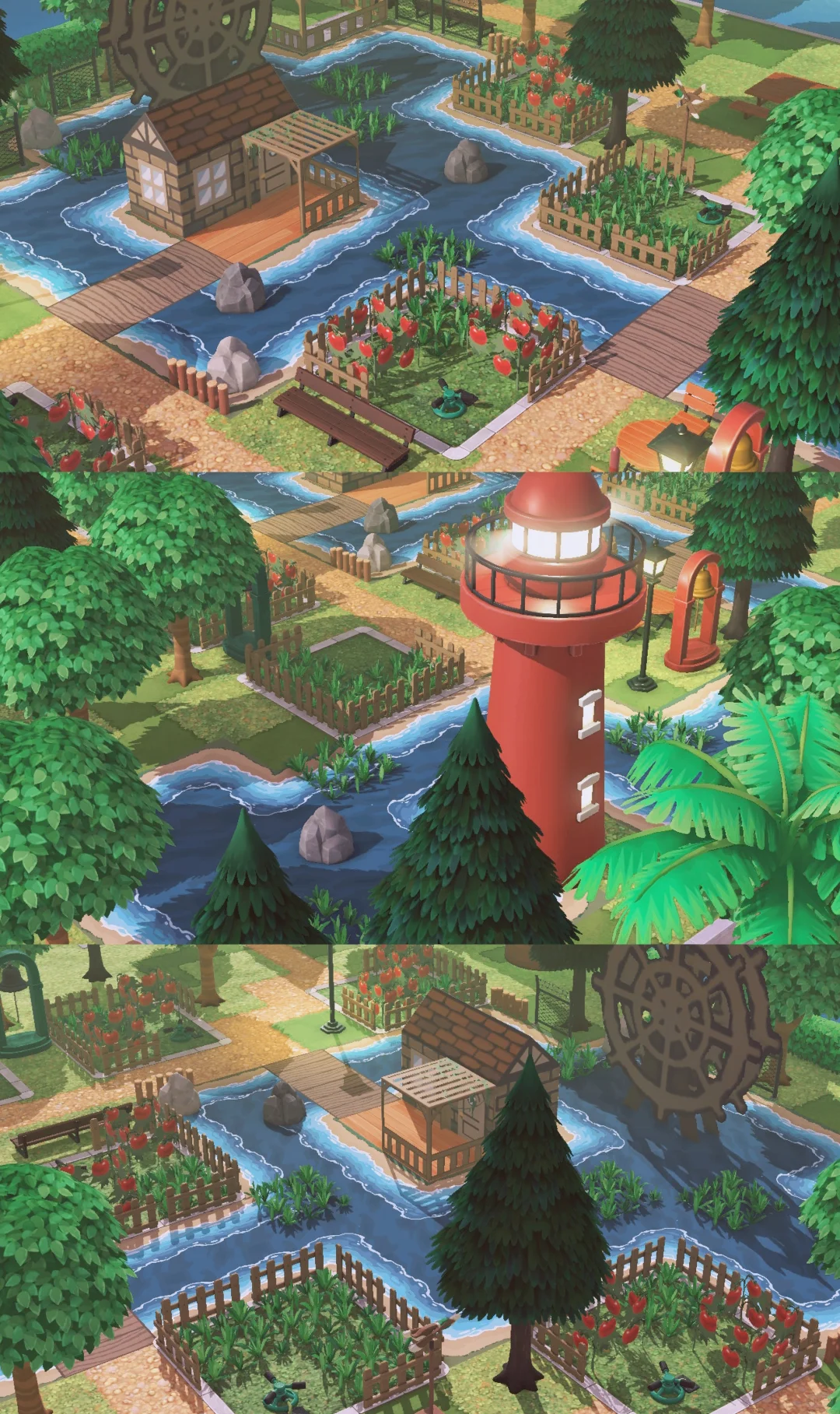 Aménagement de l'île : Ferme de tomates — Tomodachi Life motif DIY