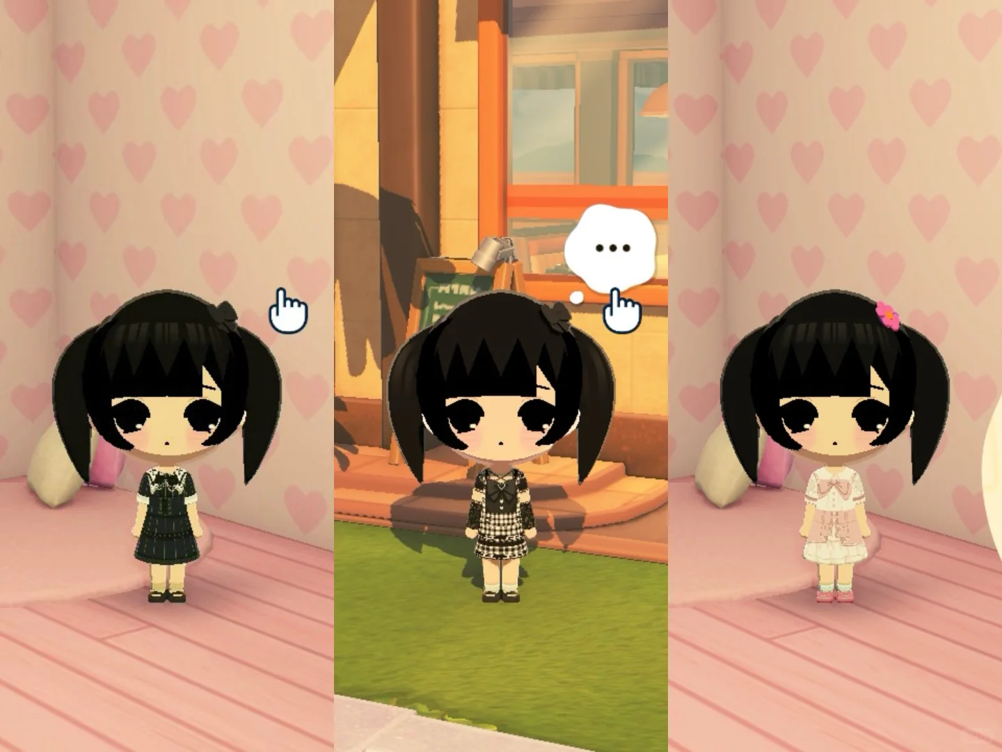Trois feuilles de motif robe lolita pour Tomodachi Life : Une vie de rêve — Tomodachi Life motif DIY (image 2)