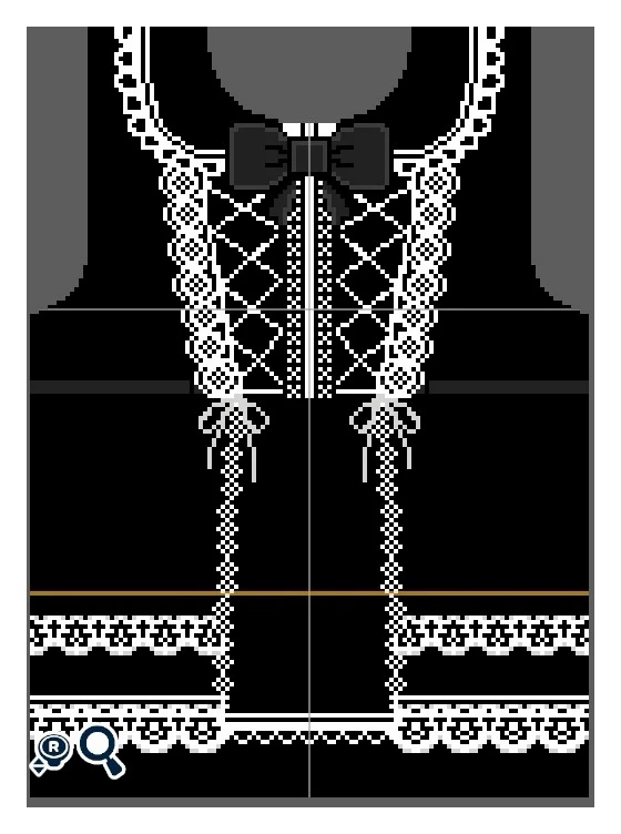 Vintage Doll-Style Little Dress Design — Tomodachi Life DIY pattern