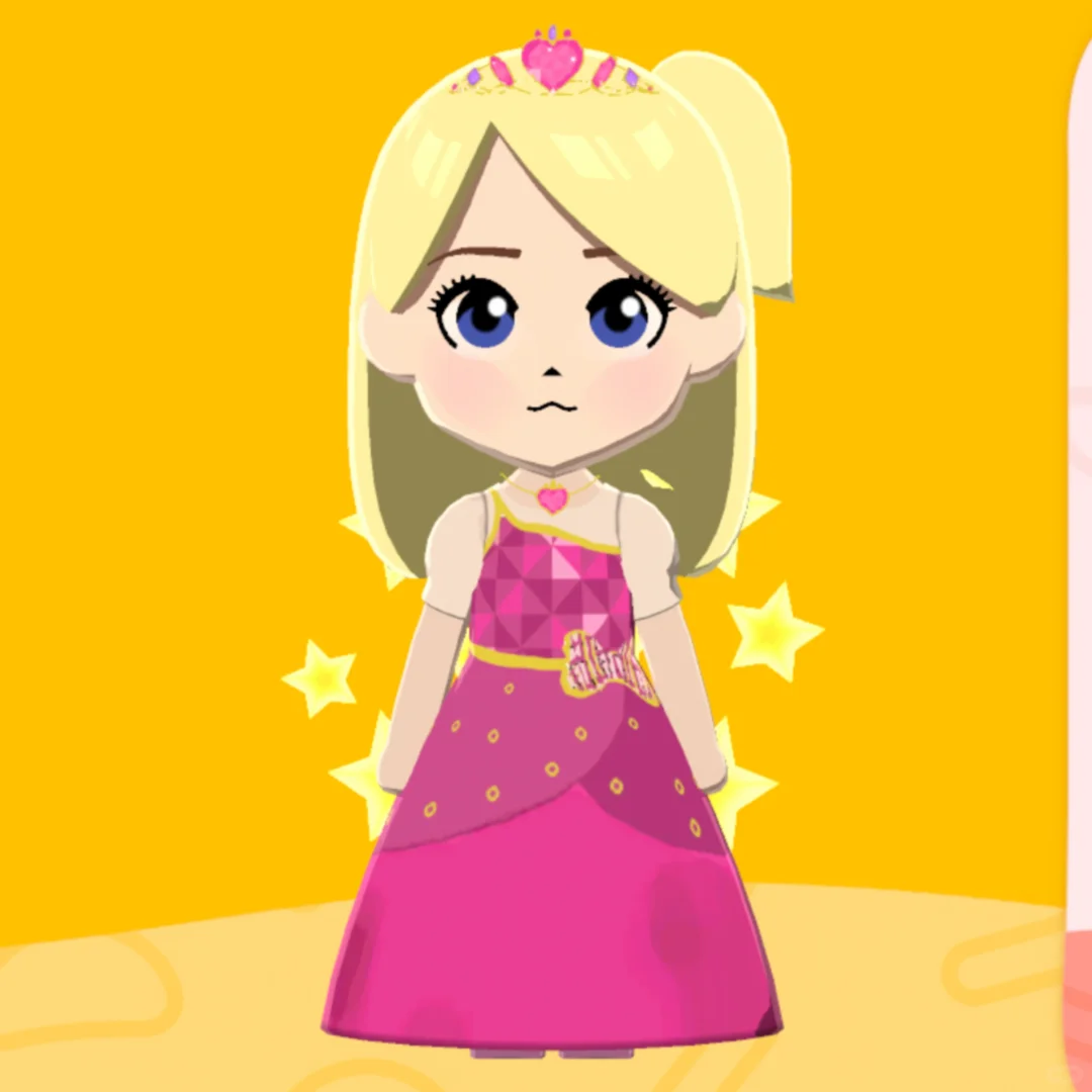 Tomodachi Life Barbie Princess Charm School Blair Outfit — Tomodachi Life DIY pattern