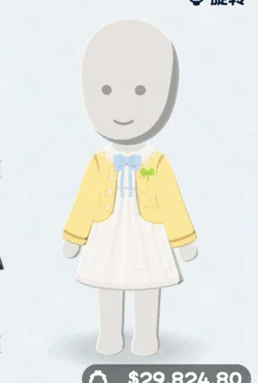 トモコレ 服デザインシート：かわいい黄色いアヒルコーデ — トモダチライフ DIY 図案（4枚目）