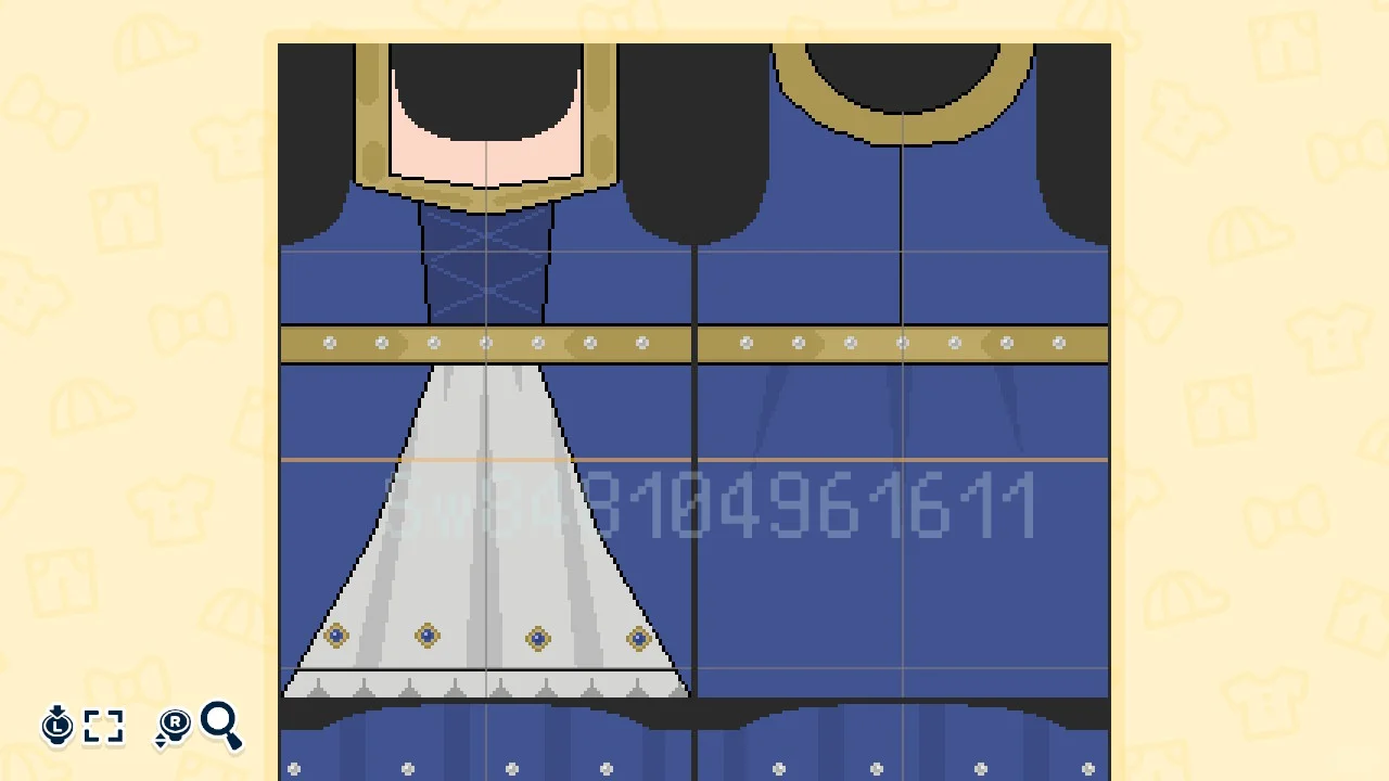 深いブルーサファイアのフォーマルドレス — トモダチライフ DIY 図案（2枚目）