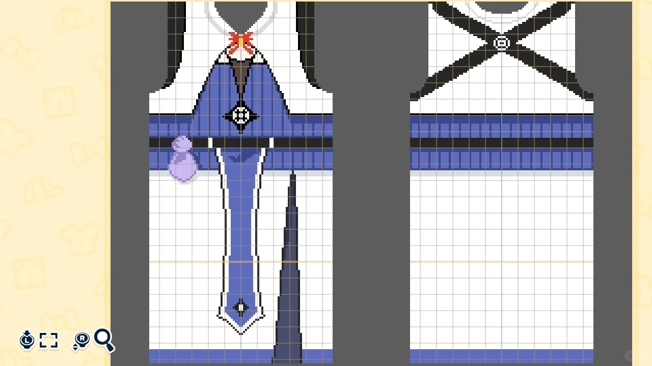 逍遥門の制服デザインシート — トモダチライフ DIY 図案（2枚目）