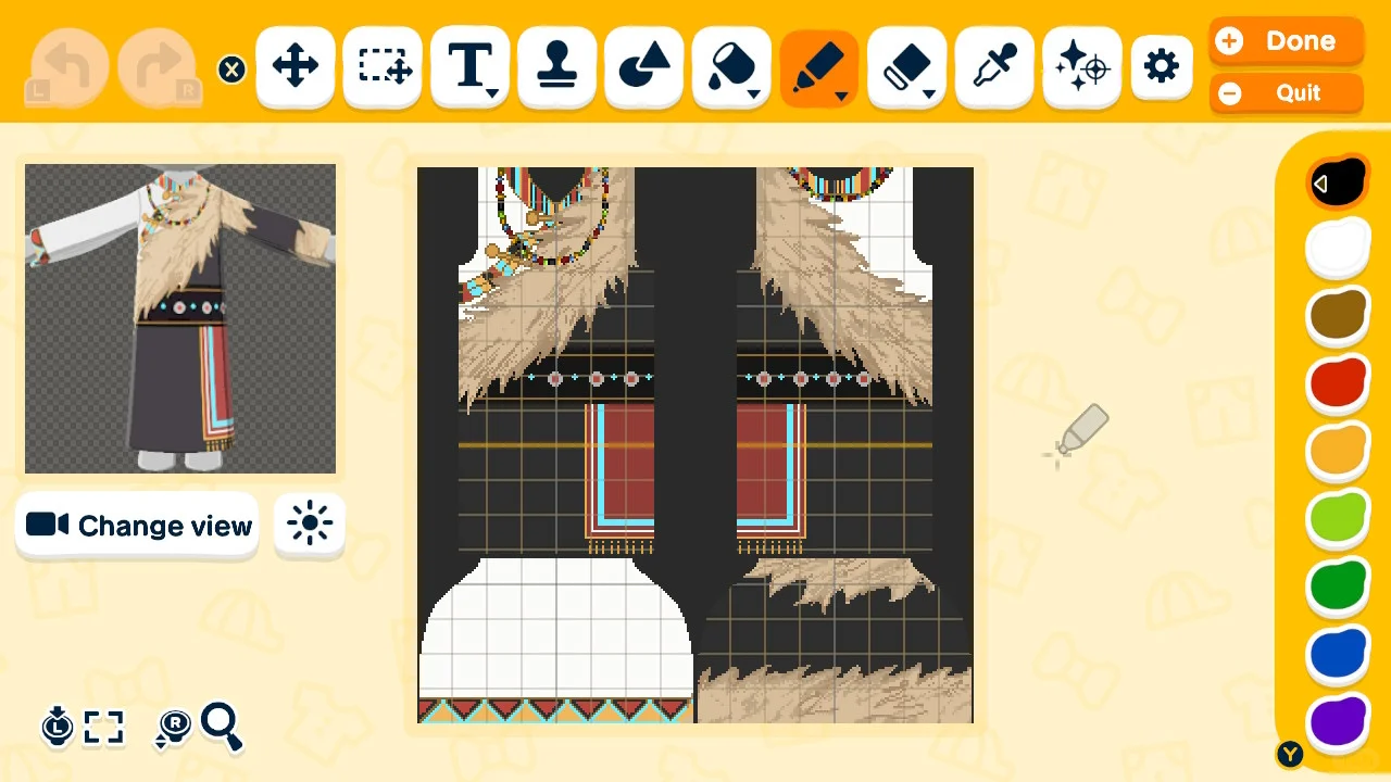Tomodachi Life Tibetan Traditional Costume Design Share — Tomodachi Life DIY pattern