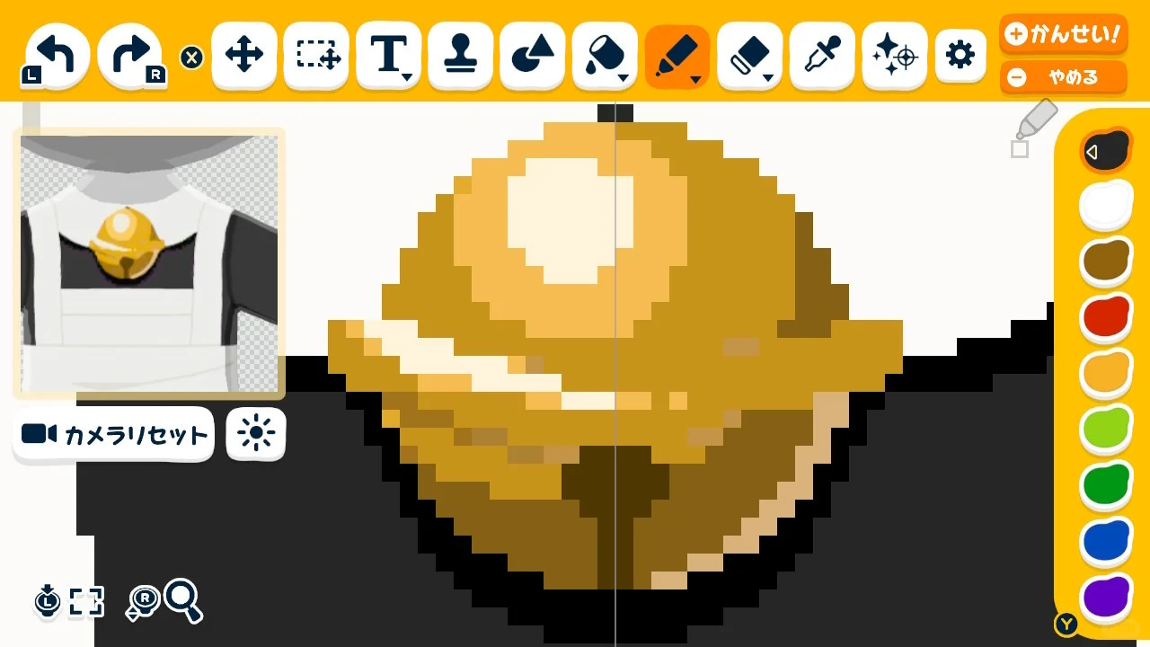 Feuille de motif – Tenue de femme de chambre à clochette — Tomodachi Life motif DIY (image 3)