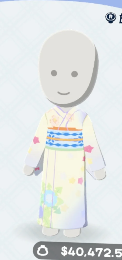 最小限の手描きで作れる和服デザインシート（チュートリアル付き） — トモダチライフ DIY 図案（1枚目）