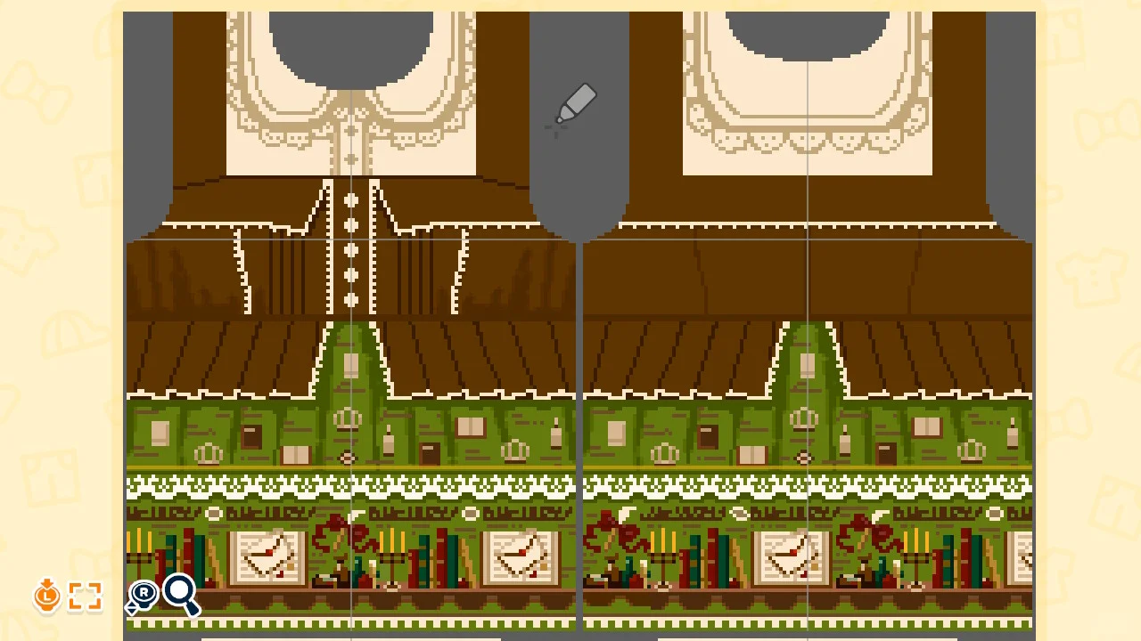 Feuille de motif – Robe enveloppe victorienne Axes Femme — Tomodachi Life motif DIY (image 3)