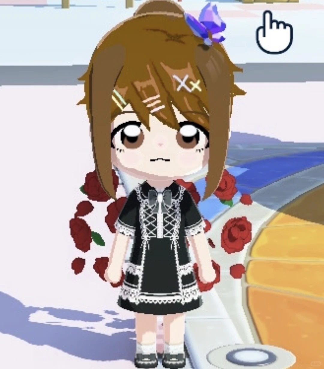 Guangda Wang's New Dress with Butterfly Design — Tomodachi Life DIY pattern