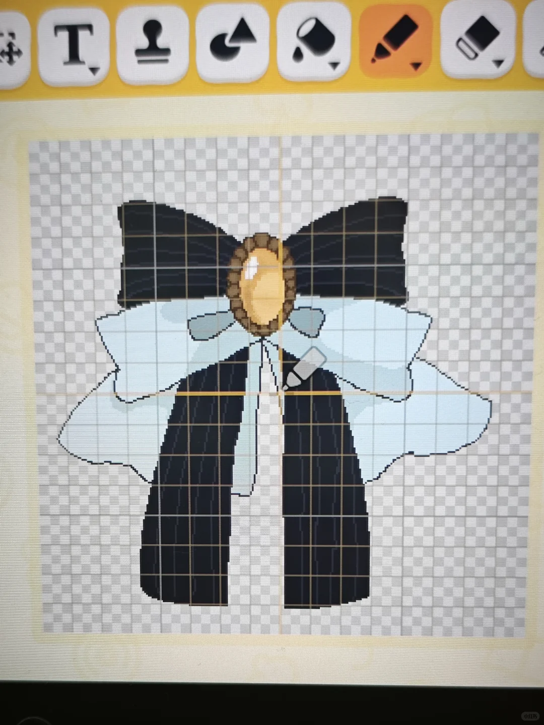 Motif robe officielle Yurihana — Tomodachi Life motif DIY (image 3)