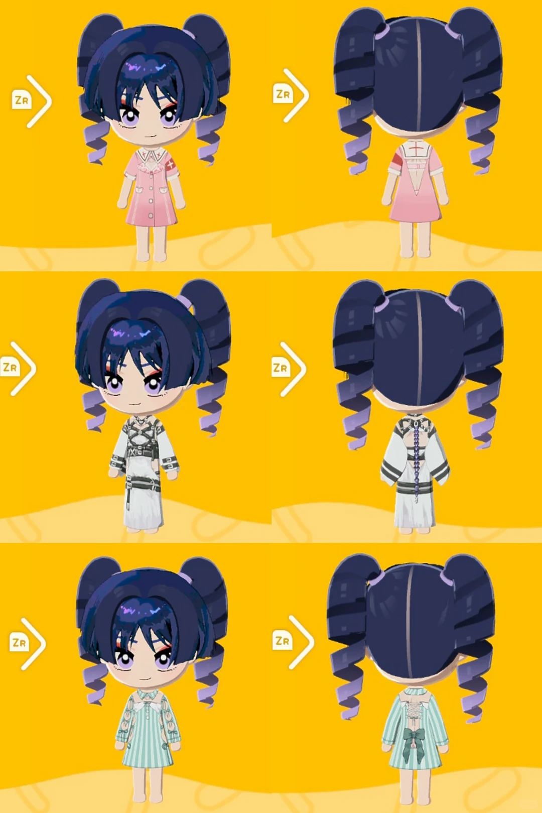 Hospital-Themed Wanderer Outfit Pattern Sheets — Tomodachi Life DIY pattern