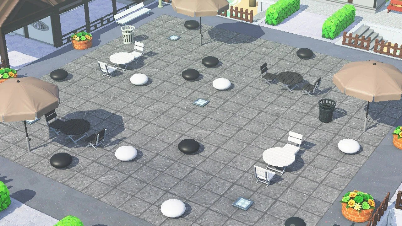 Scène d'échiquier géant sur l'île — sans dessin requis — Tomodachi Life motif DIY (image 4)