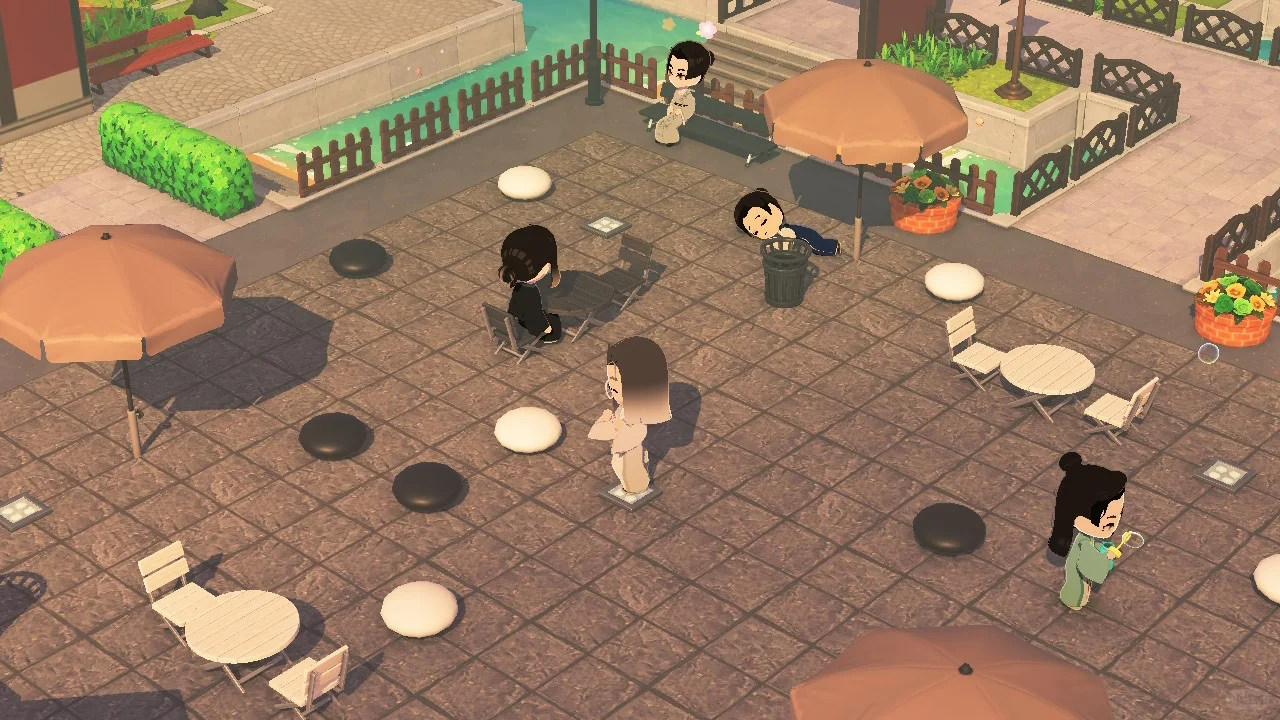 Scène d'échiquier géant sur l'île — sans dessin requis — Tomodachi Life motif DIY (image 6)