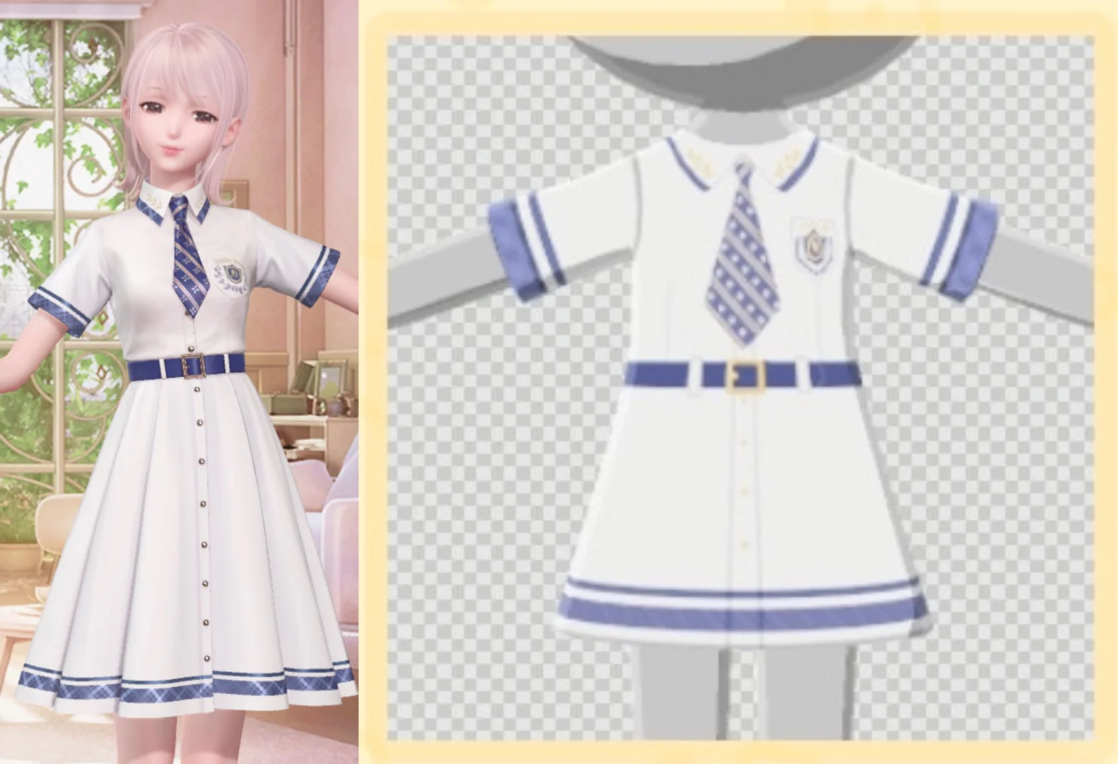 シャイニングニキ航海風コーデシート — トモダチライフ DIY 図案