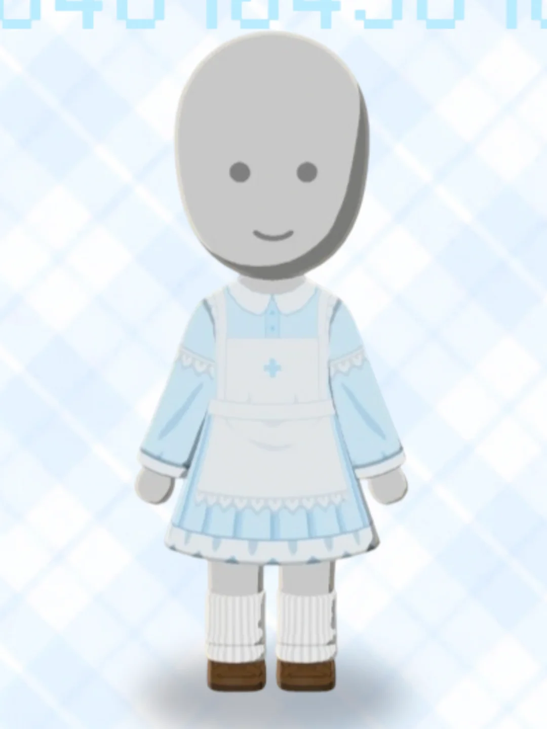 Light Blue Color Scheme Outfit Design — Tomodachi Life DIY pattern