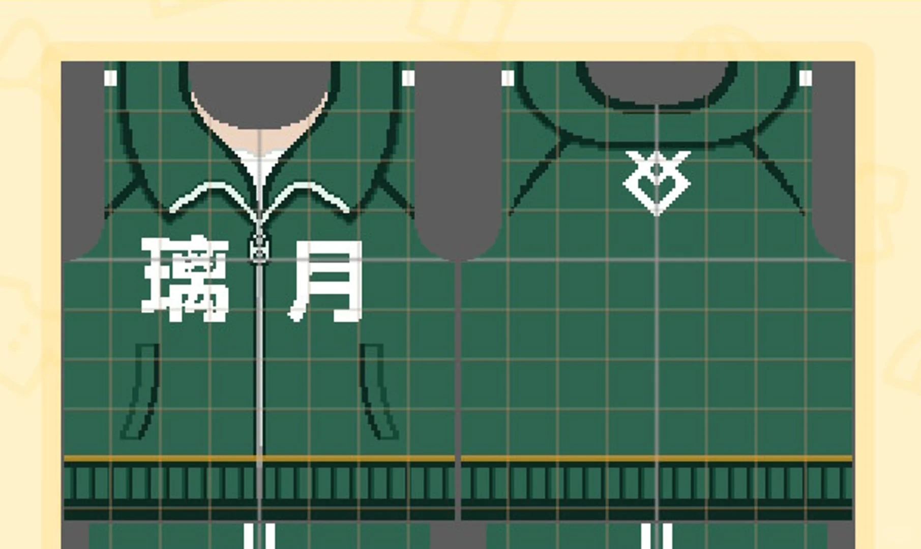原神・璃月キャラクターのコーデデザインシート — トモダチライフ DIY 図案（5枚目）