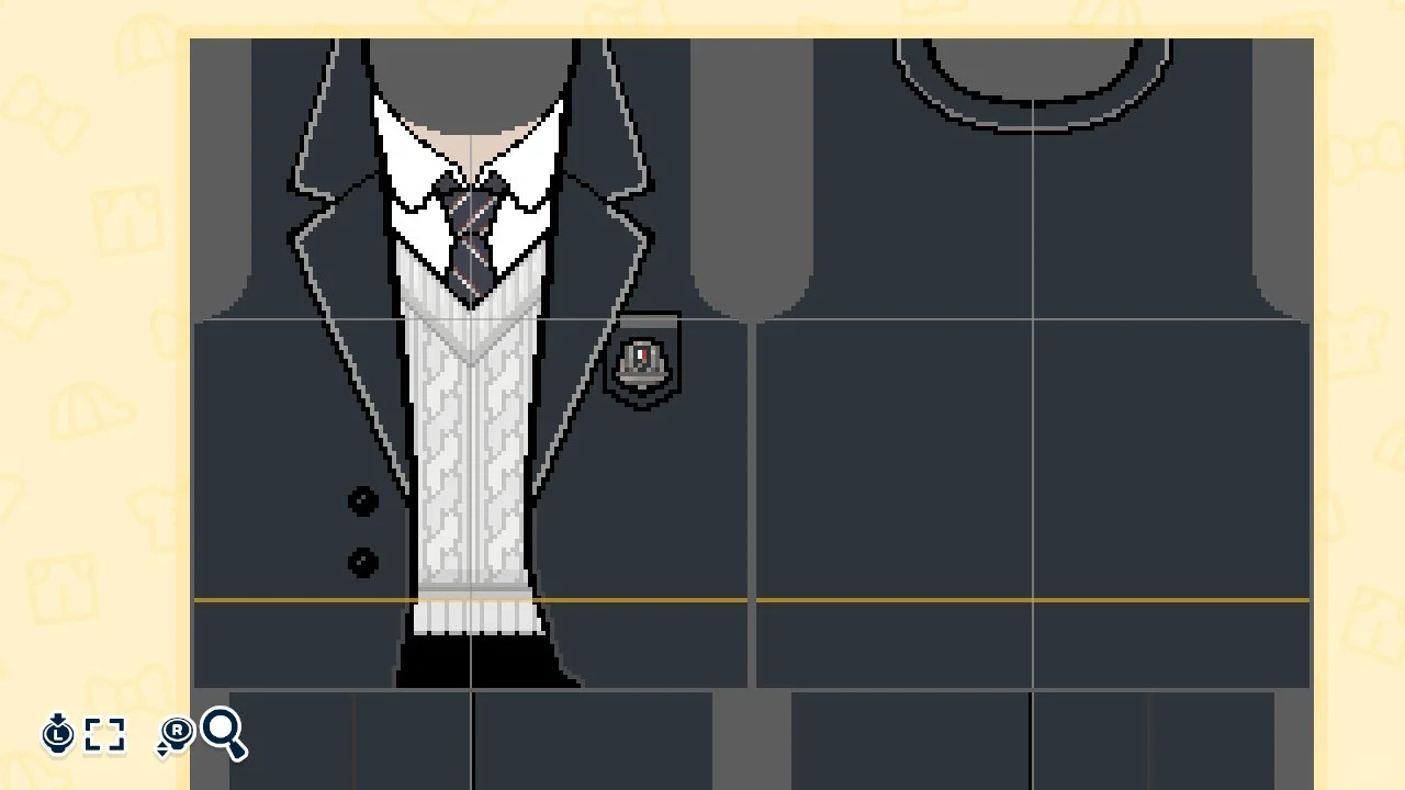 トモコレ 易遇曙光中学校の制服デザインシート — トモダチライフ DIY 図案（2枚目）