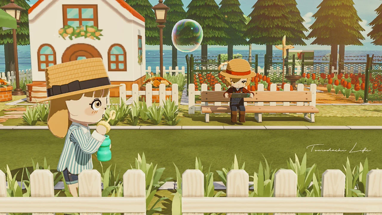 Chalet de cultivateur de fleurs et champ de tulipes — Tomodachi Life motif DIY (image 2)