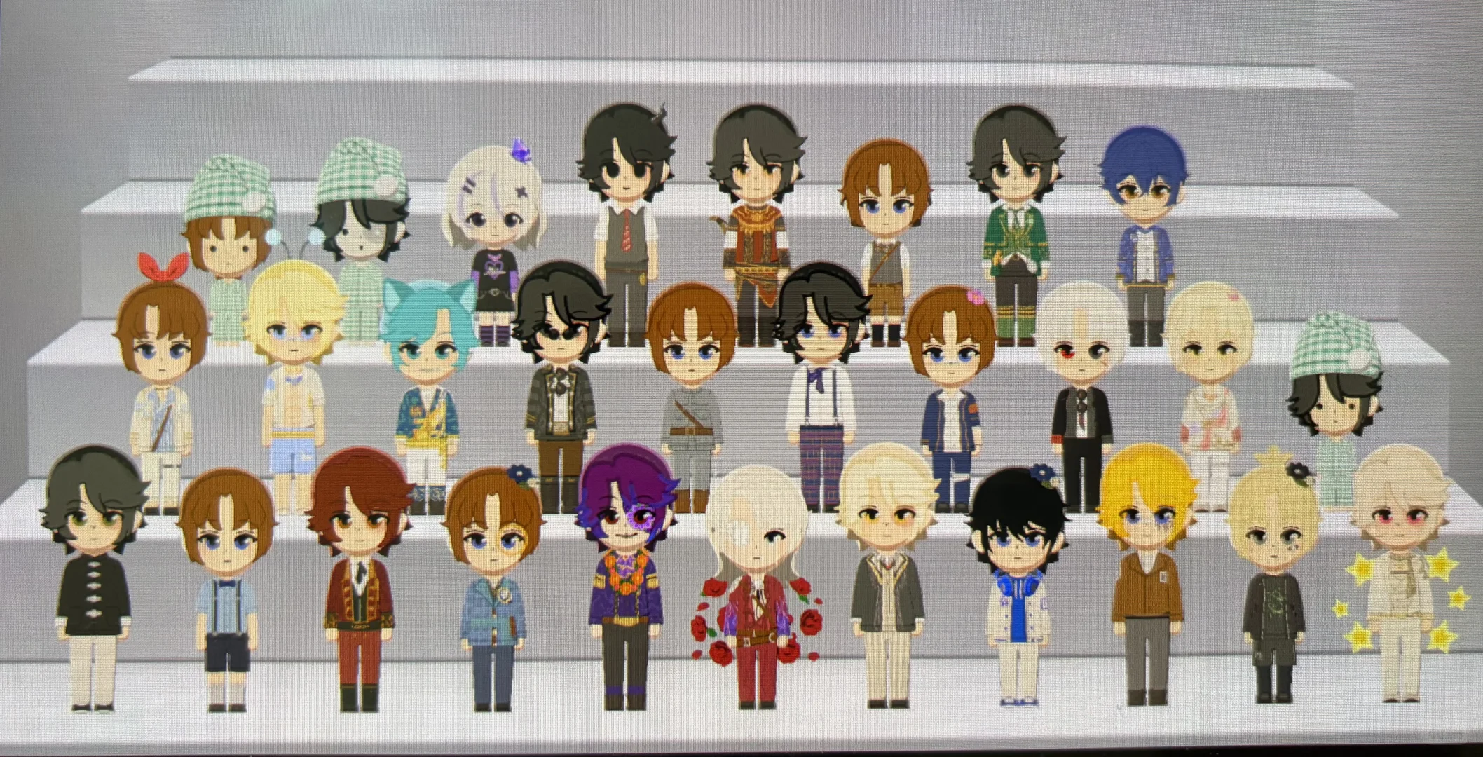 Feuille de motif pour la tenue de Kanou — Tomodachi Life motif DIY