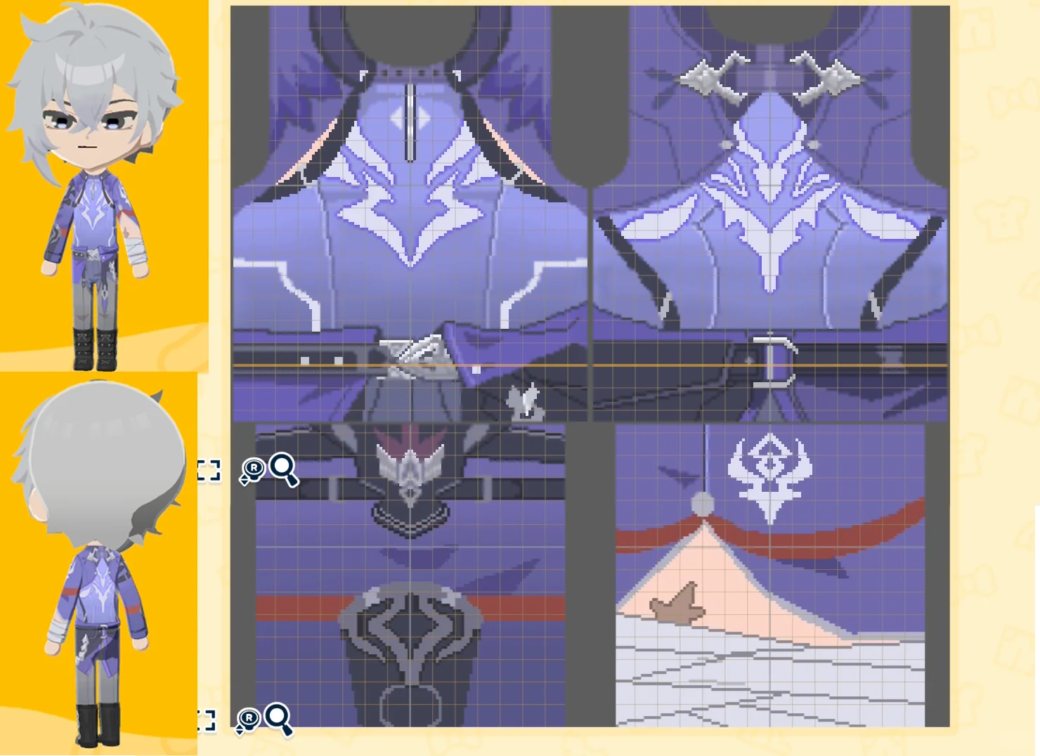 仙舟キャラのフェイスペイントと服のデザインシートをシェア — トモダチライフ DIY 図案（16枚目）