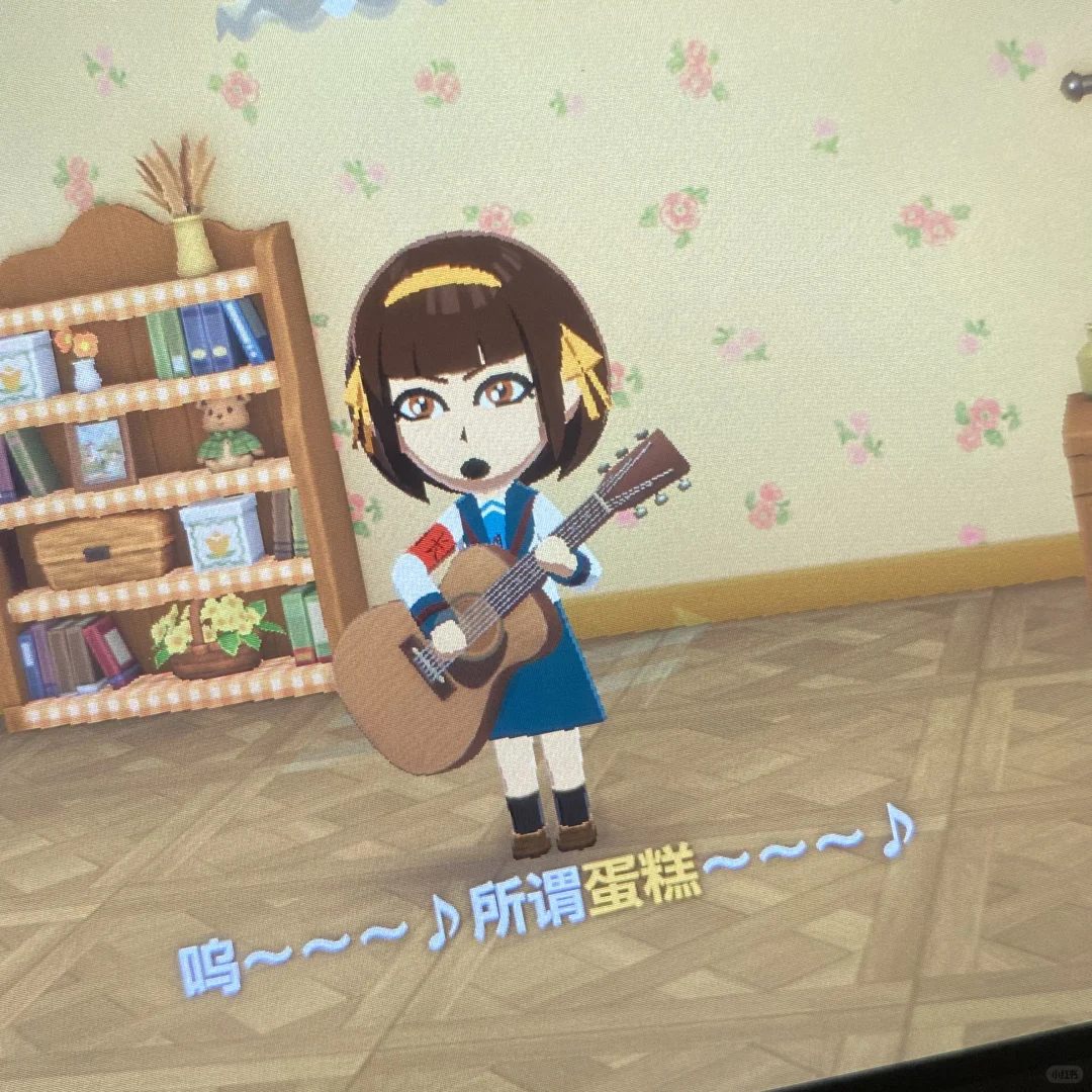 涼宮ハルヒの制服を再現したMiiデザイン — トモダチライフ DIY 図案（1枚目）