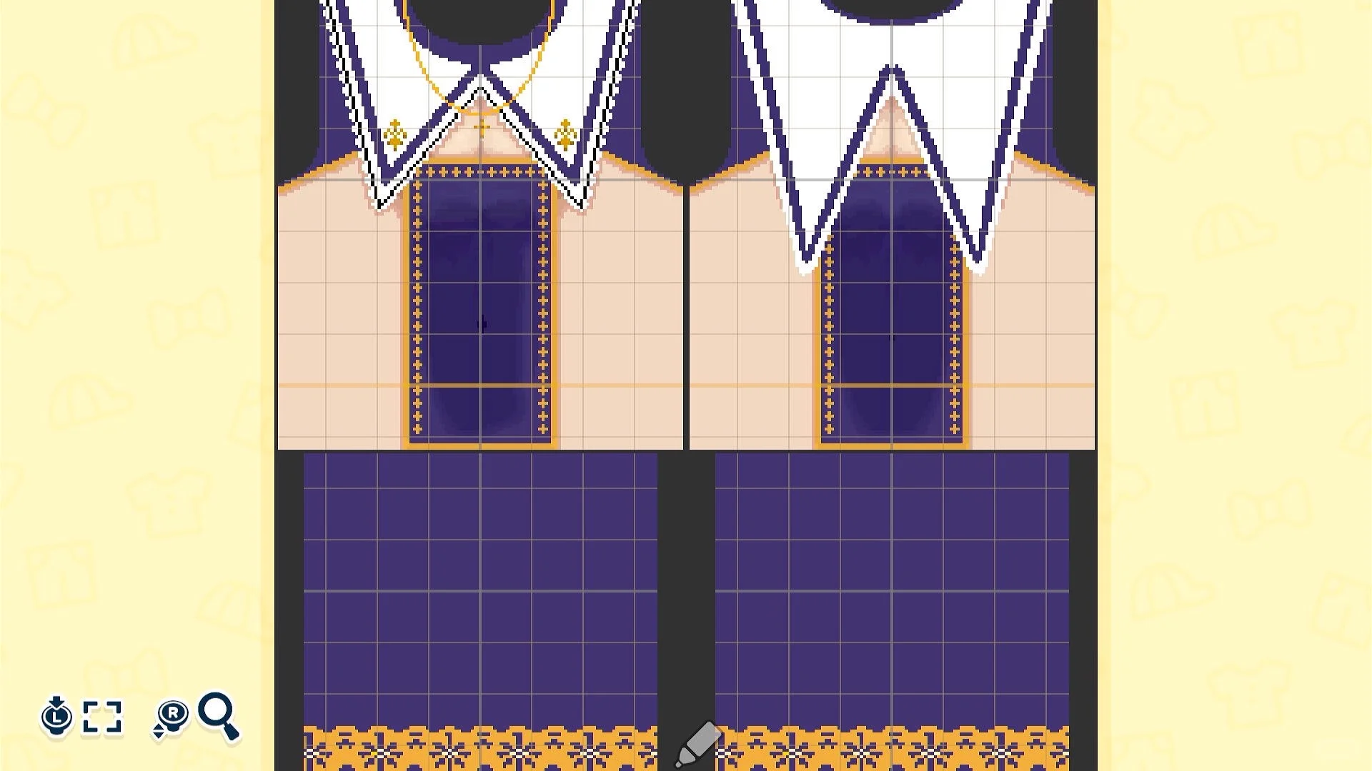 トモコレ ジャンヌ・ダルクの衣装デザインシート — トモダチライフ DIY 図案（2枚目）