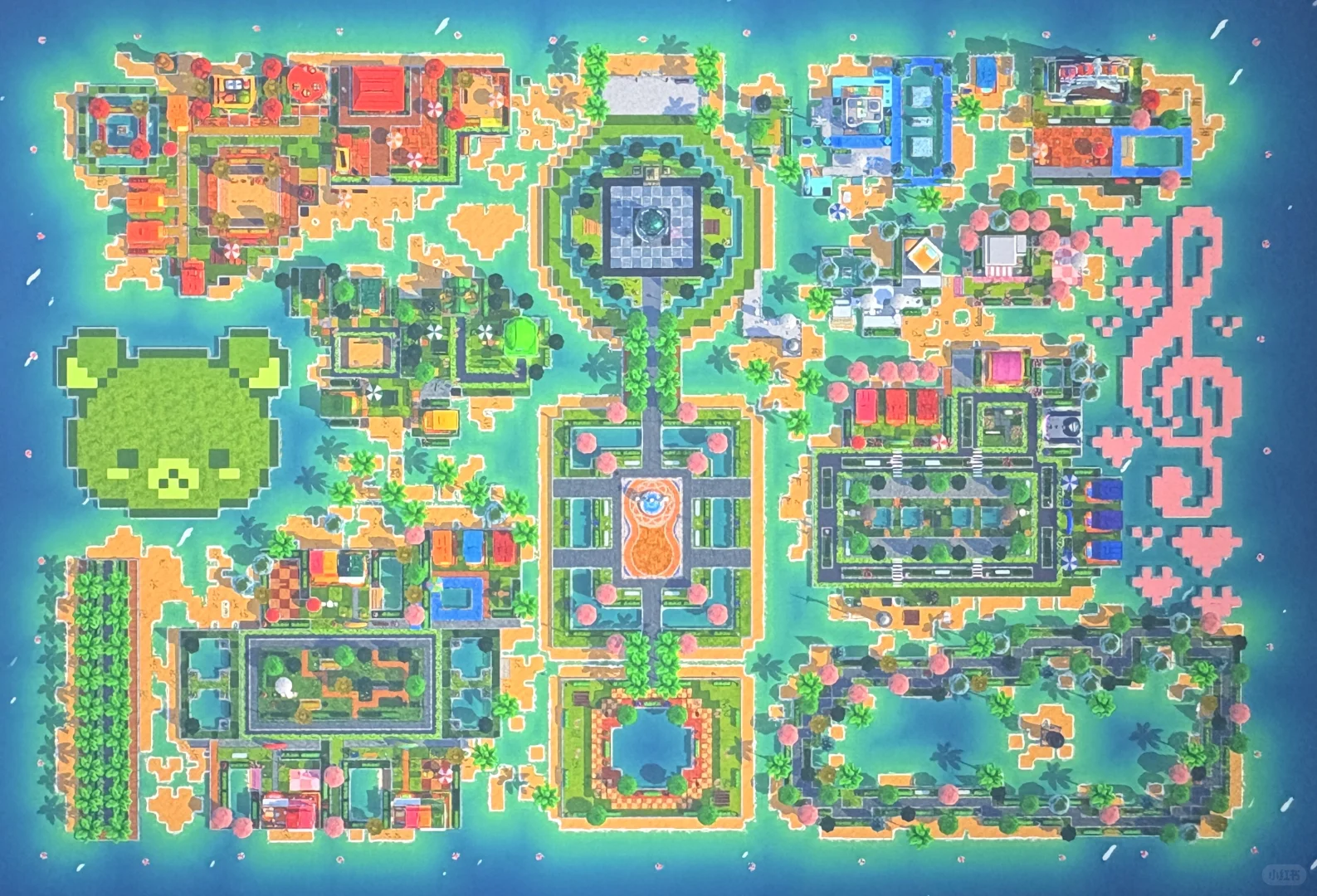 Feuilles de motif pour l'aménagement de l'île — Tomodachi Life motif DIY (image 2)